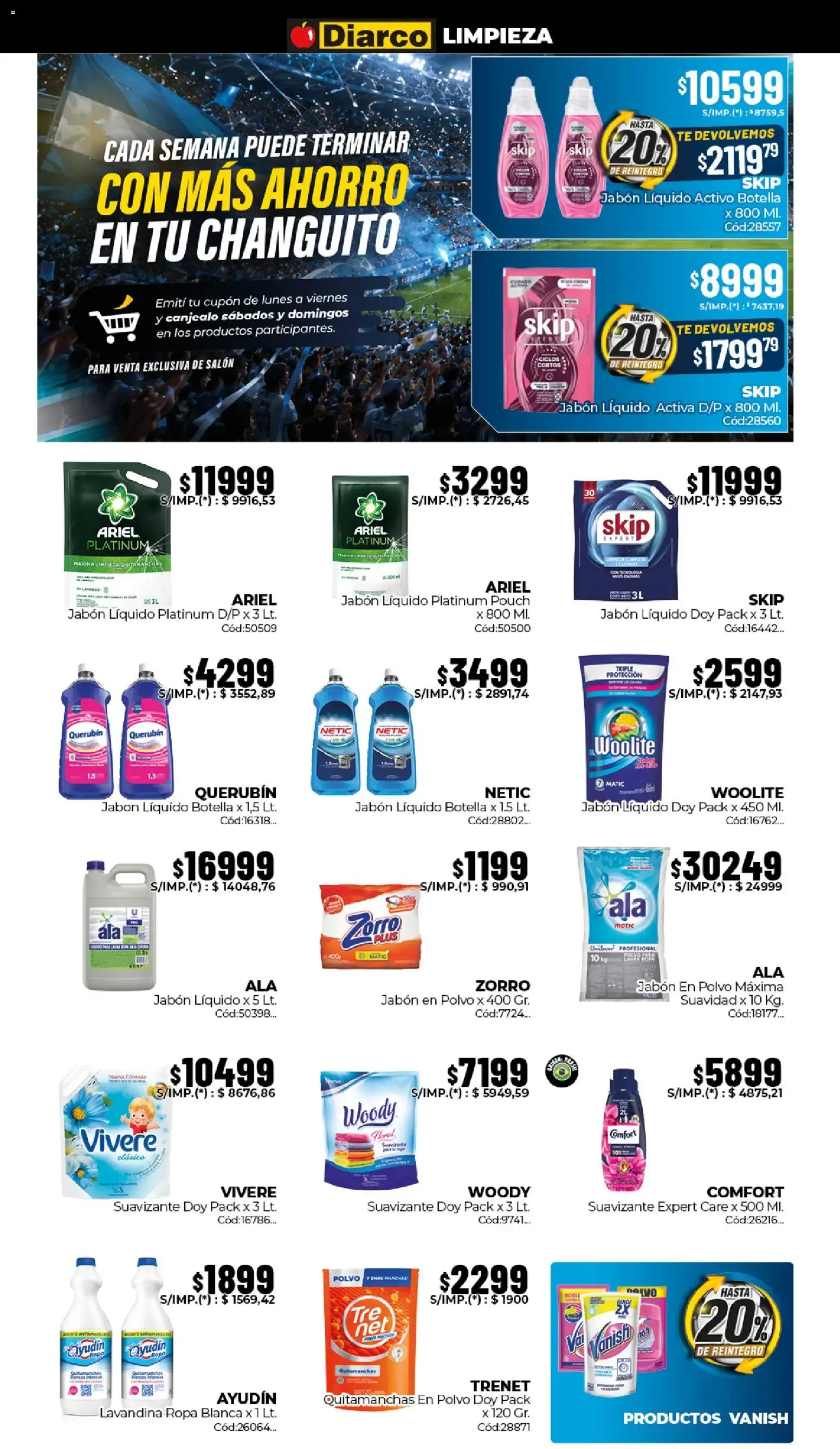 Ofertas de Diarco Ahorros Mundiales 22 de junio al 26 de junio 2026 - Página 16 del catálogo