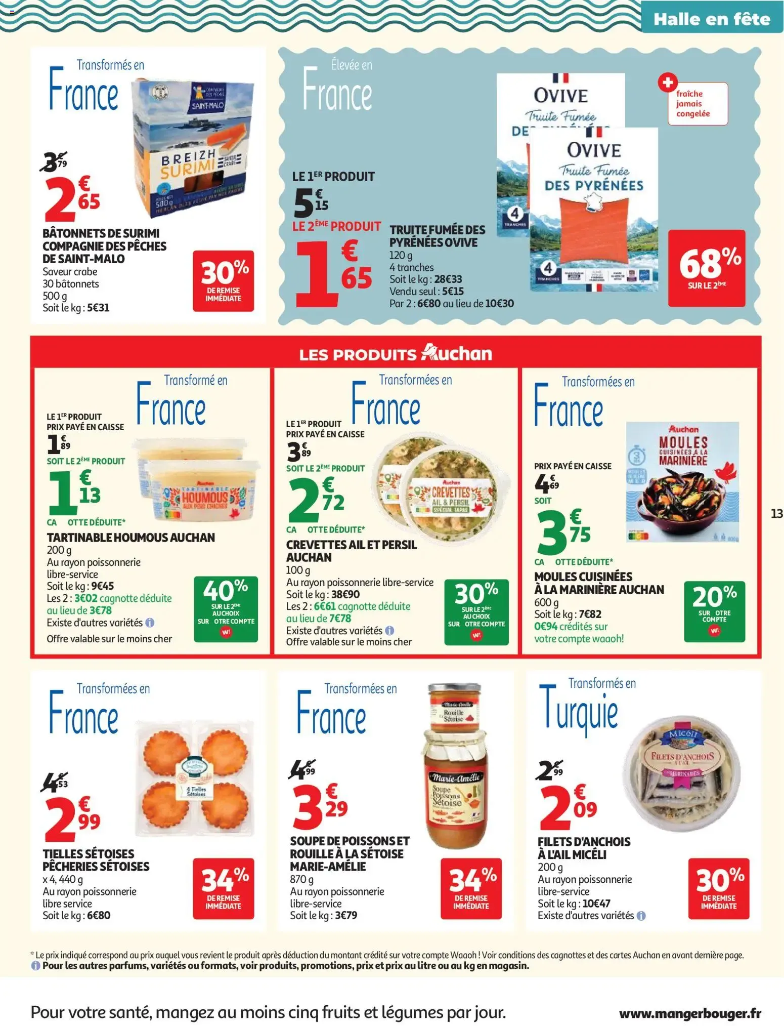 Auchan - Tous dans le match, pros des bons plans du 2 juin au 14 juin 2026 - Catalogue page 13