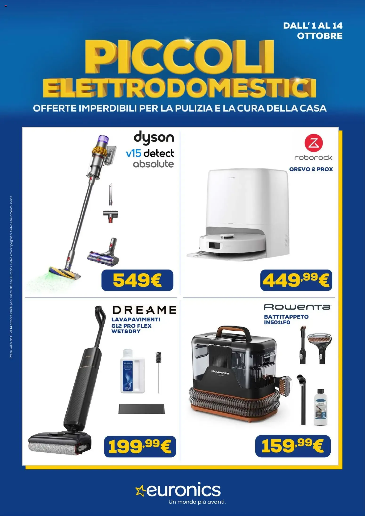 Nuovo Euronics volantino Piccoli Elettrodomestici dal 01/10/2026 > offerte anteprima 🛍️ da 1 ottobre a 14 ottobre di 2026 - Pagina del volantino 1