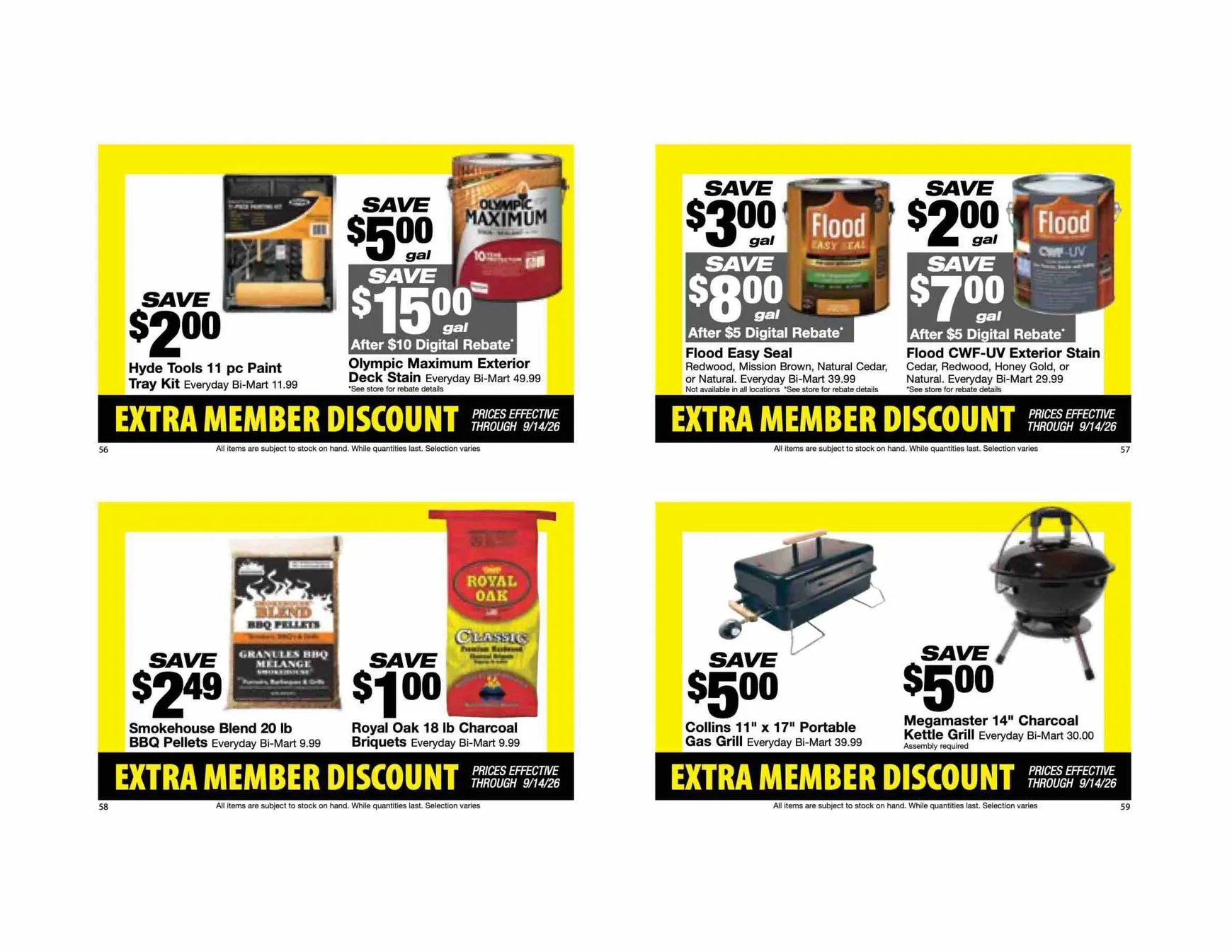 Weekly ad Current Bi-Mart - Extra member discount book leaflet valid from Tuesday 08/25/2026 to Monday 09/14/2026 from August 25 to September 14 2026 - Page 16