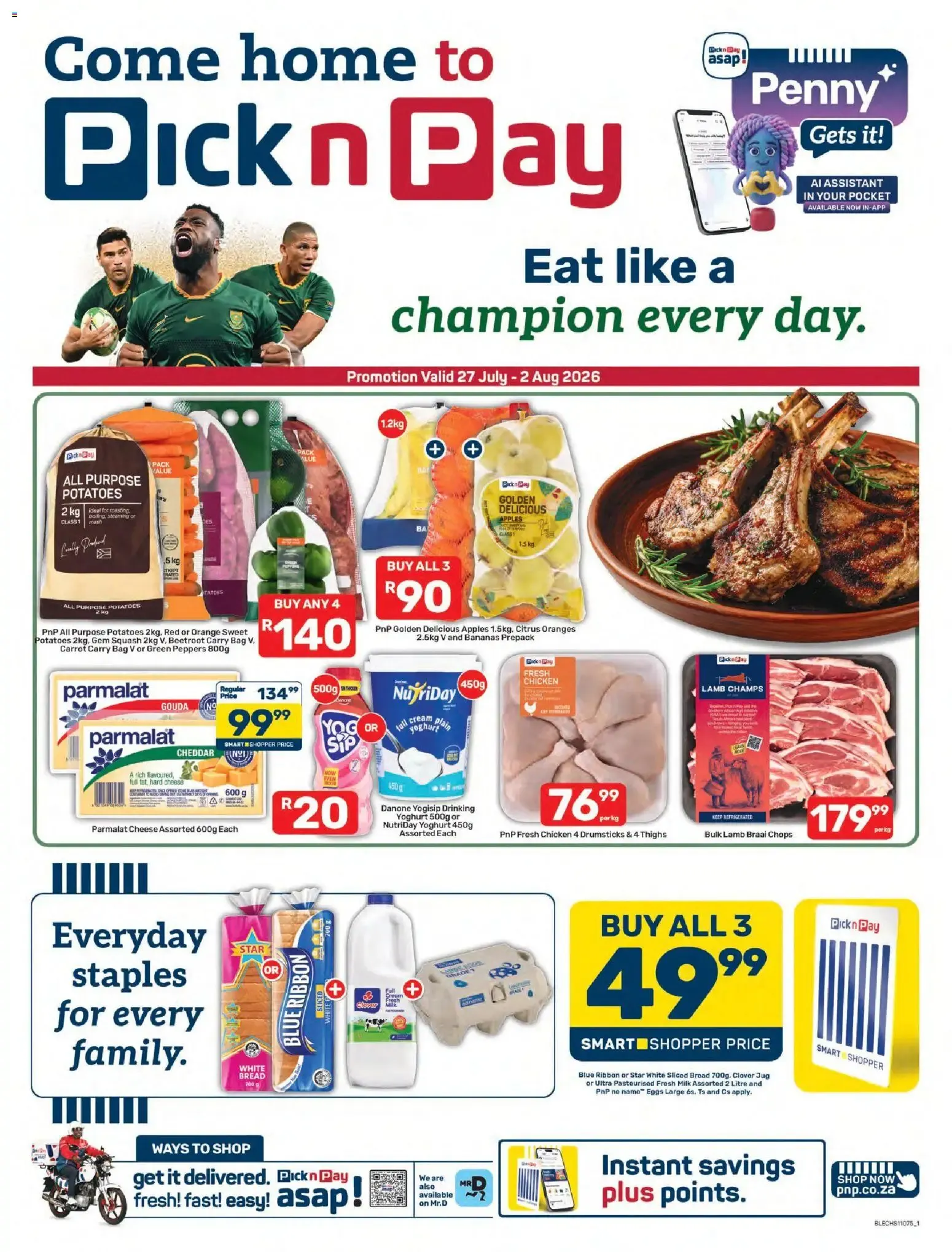 Pick n Pay Eastern Cape - Weekly Specials (27/07/2026 - 02/08/2026) Online from 27 July to 2 August 2026 - Catalogue Page 1