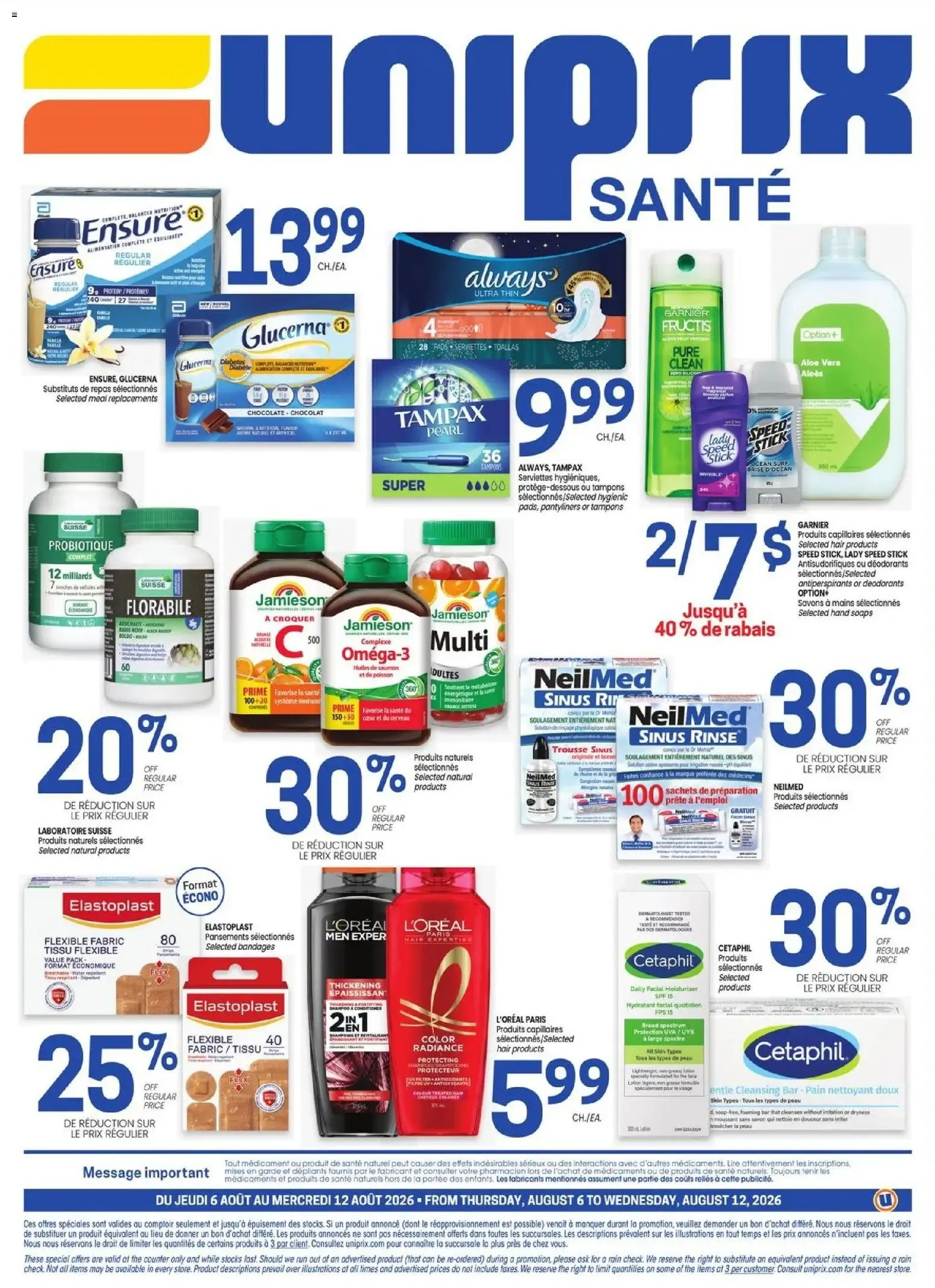 Uniprix - Uniprix Sante from August 6 to August 12 2026 - flyer page 4