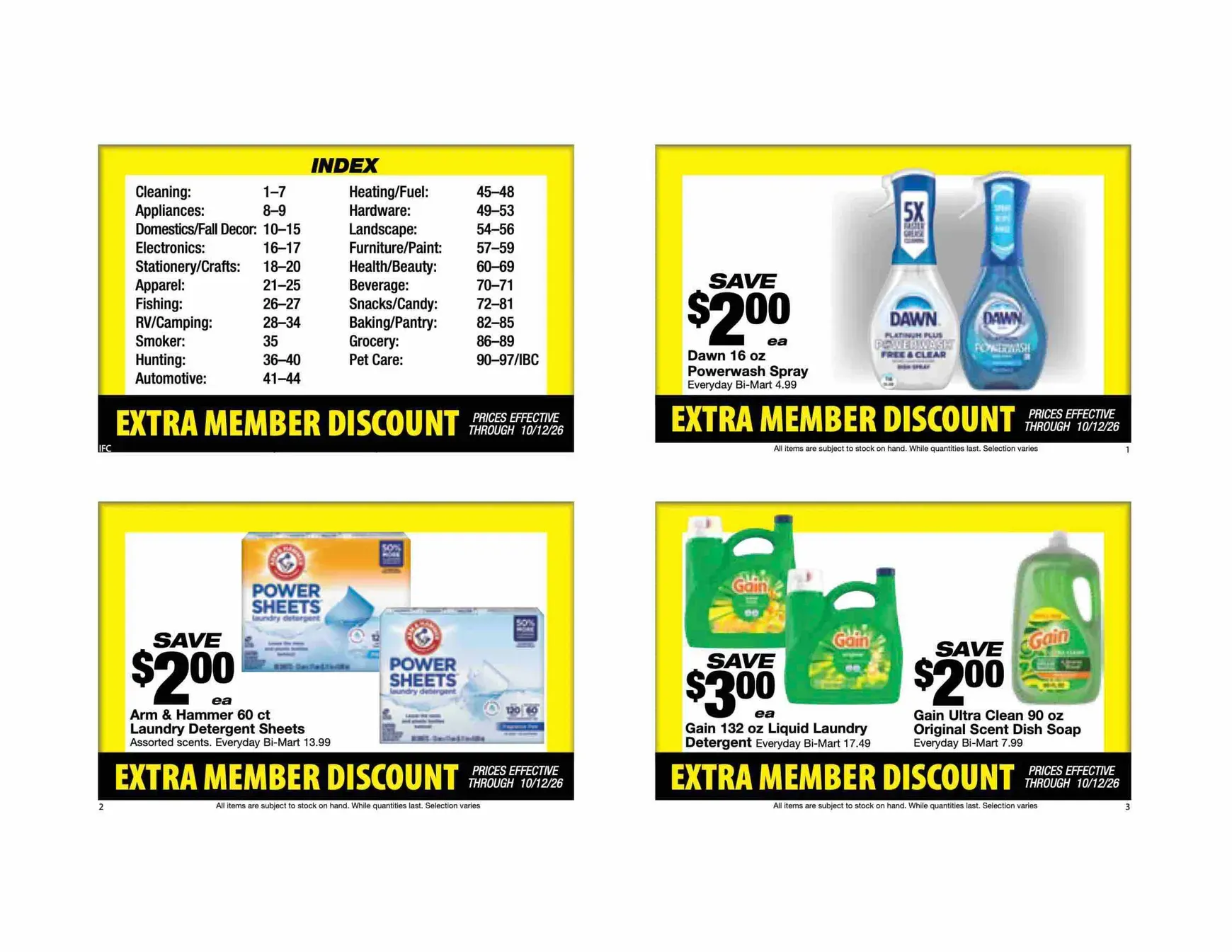 Weekly ad Future Bi-Mart - Extra member discount flyer valid from Thursday 10/01/2026 to Monday 10/12/2026 from October 1 to October 12 2026 - Page 2