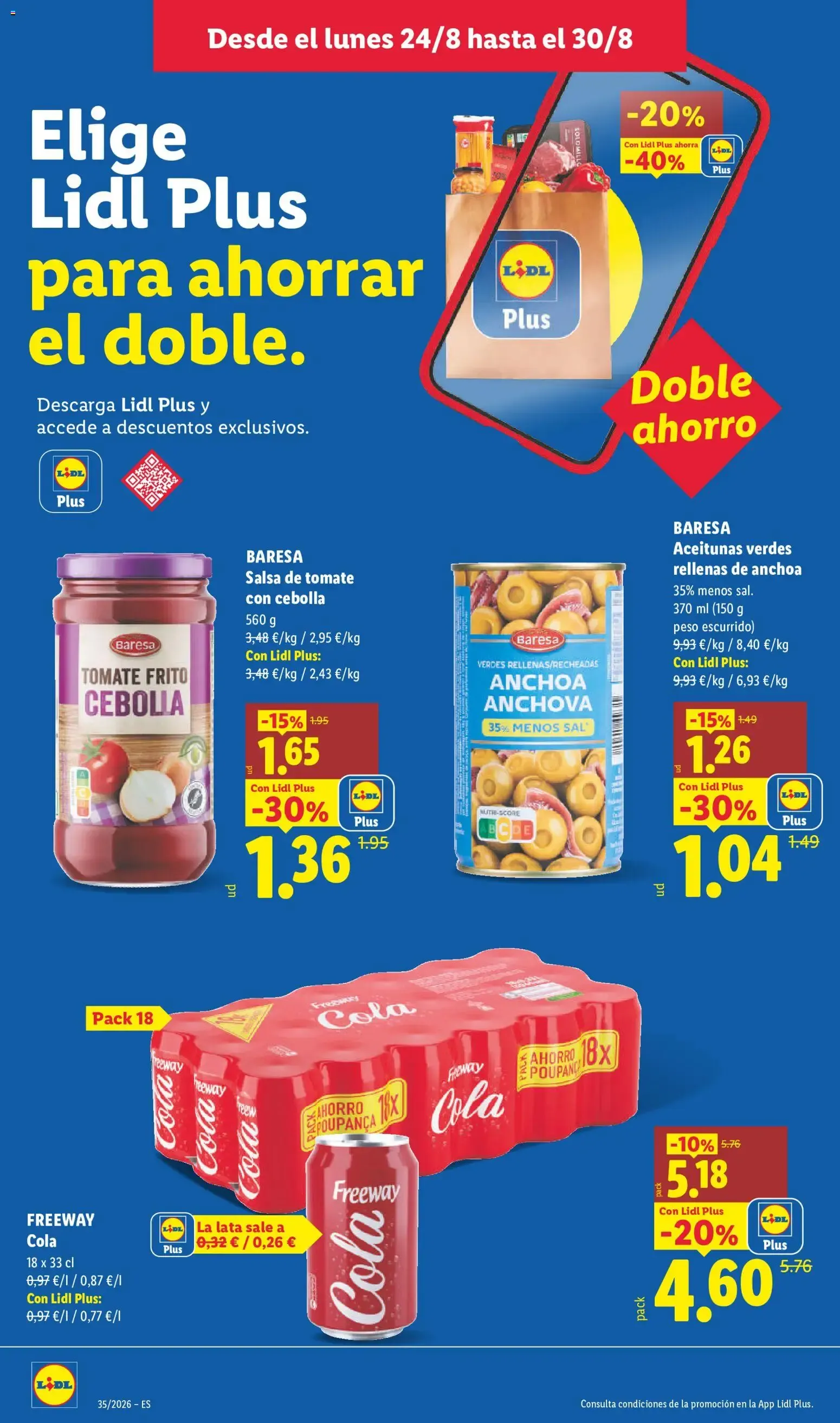 Catálogo de Lidl: Ahorra el doble - Ofertas 24 de agosto al 30 de agosto 2026 - Página 8