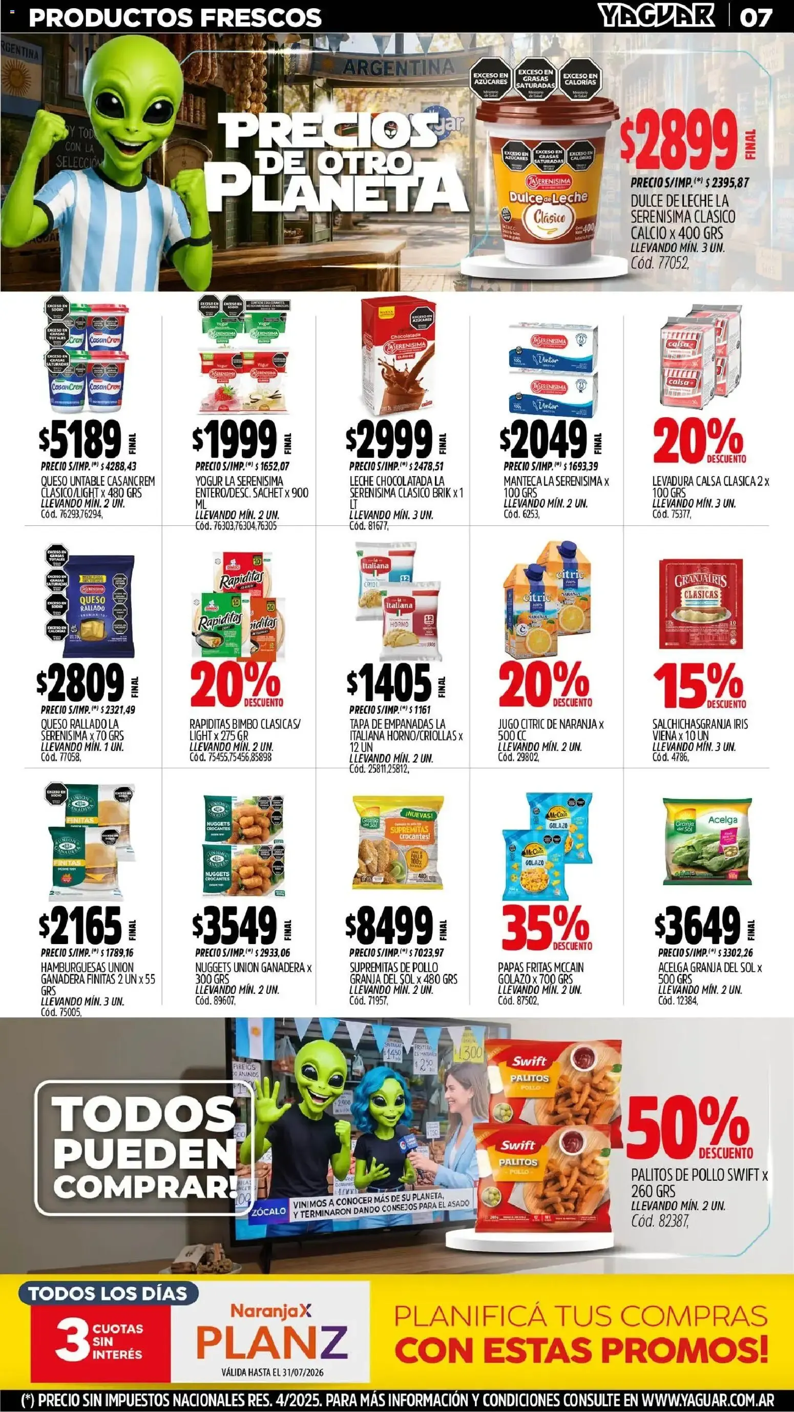 Ofertas de Yaguar - Oferta Semanal Mendoza del 29/06/2026 - 04/07/2026 29 de junio al 4 de julio 2026 - Página 7 del catálogo