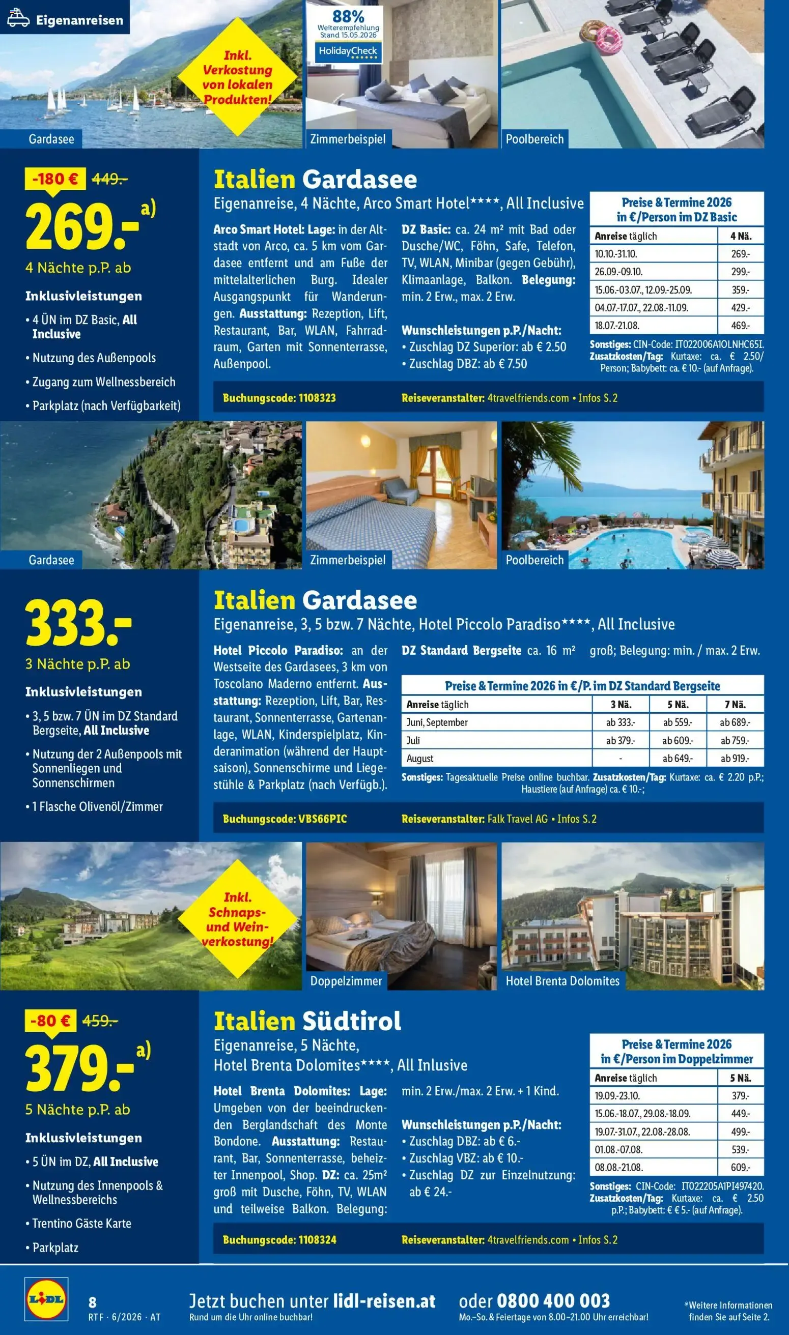Lidl Reisen - Traumurlaub von 13. Juni bis 15. Juli 2026 - Flugblätt seite 8