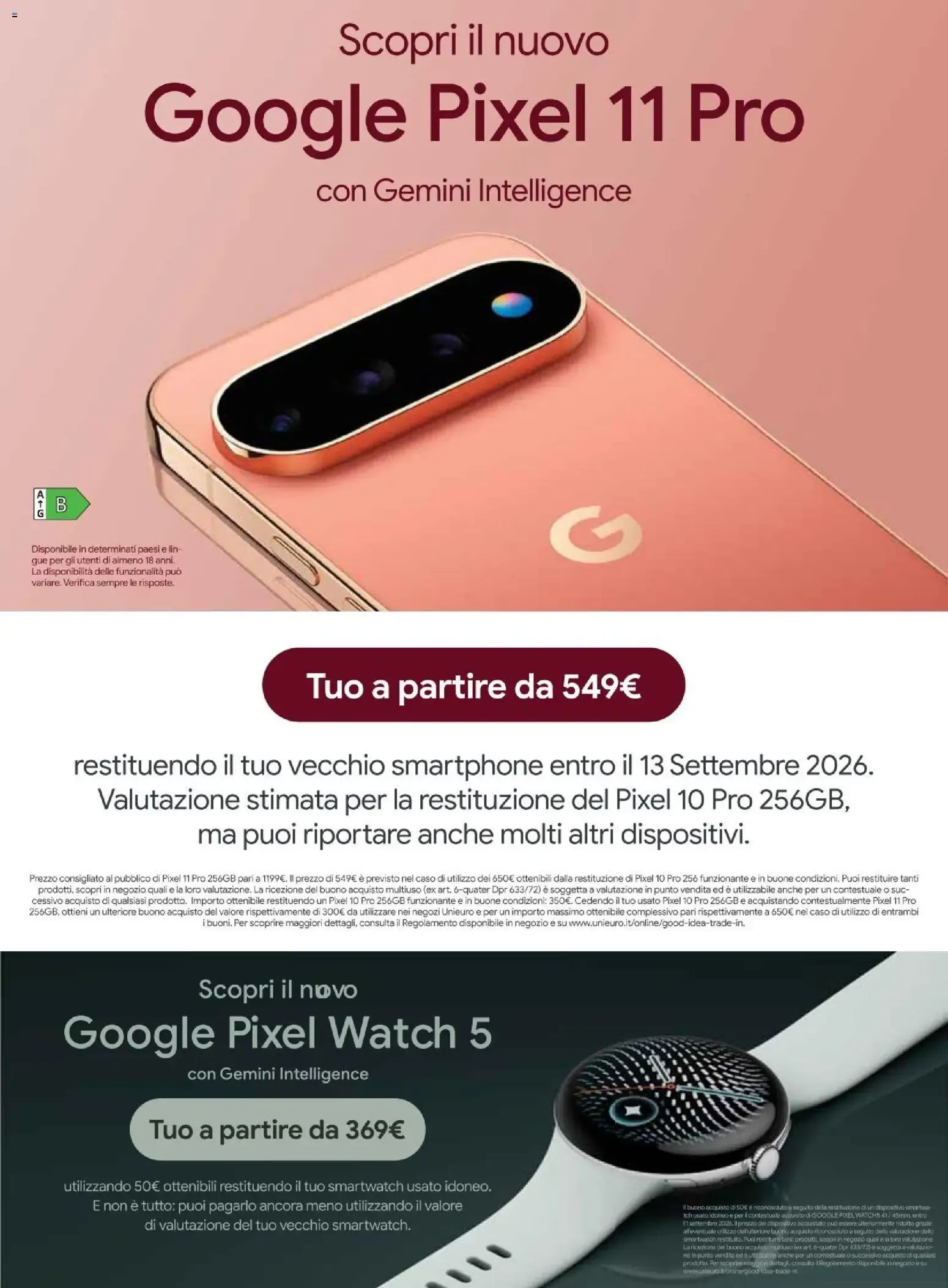 Nuovo Unieuro volantino dal 24/08/2026 > offerte anteprima 🛍️ da 24 agosto a 6 settembre di 2026 - Pagina del volantino 41
