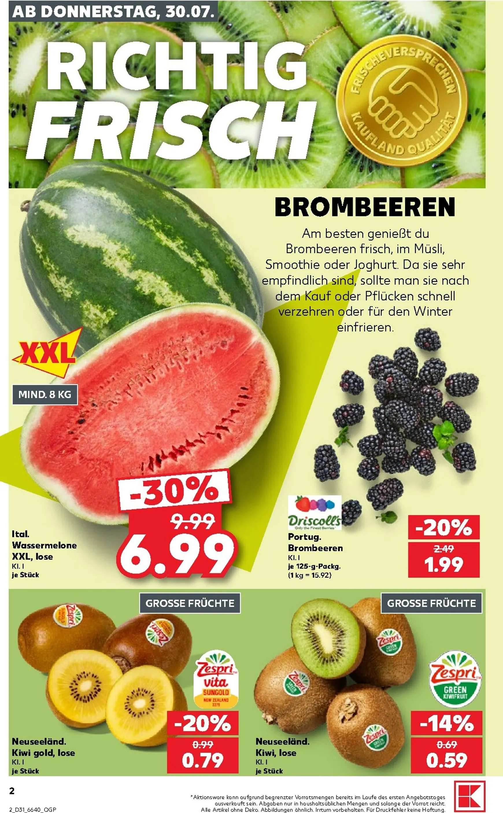 Neuer Kaufland Prospekt – von Donnerstag 30.07.2026 bis Mittwoch 05.08.2026 von 30. Juli bis 5. August 2026 - Prospekt seite 2