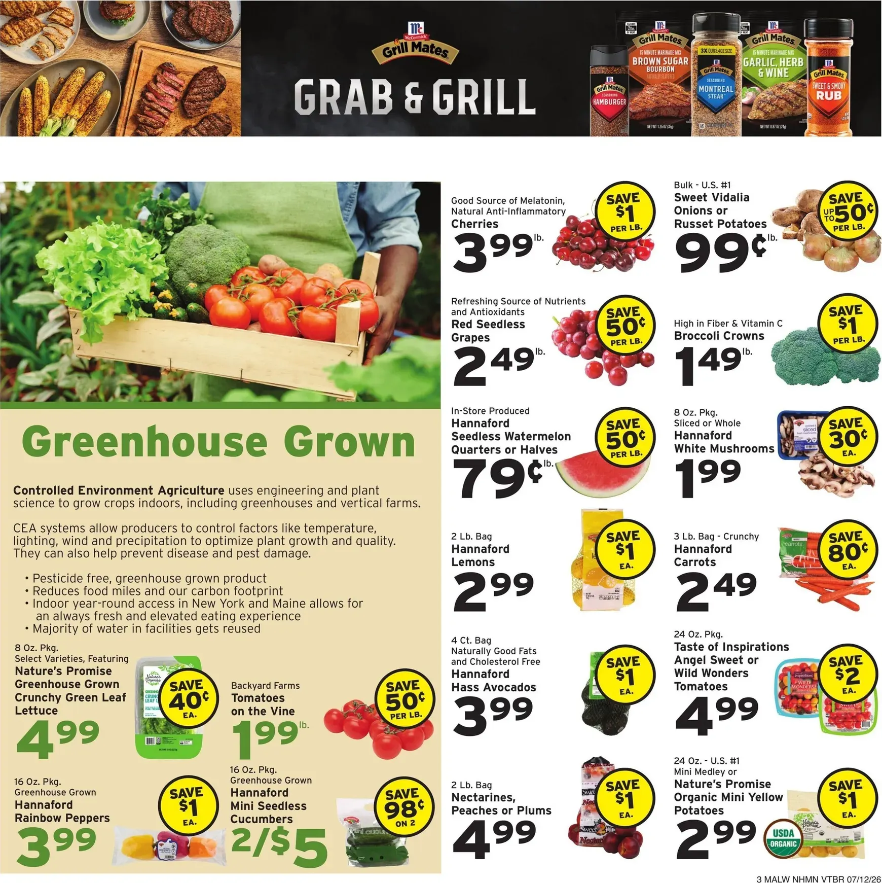 Weekly ad Current Hannaford leaflet valid from Sunday 07/12/2026 to Saturday 07/18/2026 from July 12 to July 18 2026 - Page 3