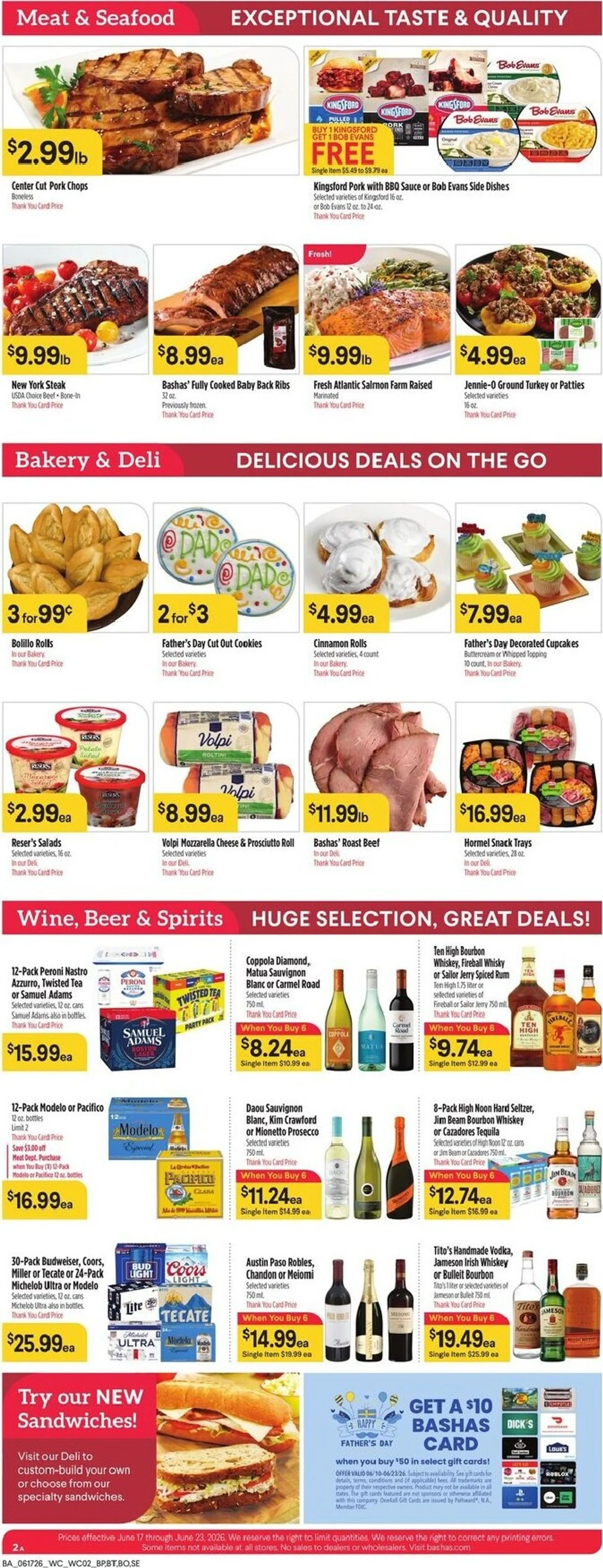 Weekly ad Bashas' Because Dad Deserves the Best from June 17 to June 23 2026 - Page 2