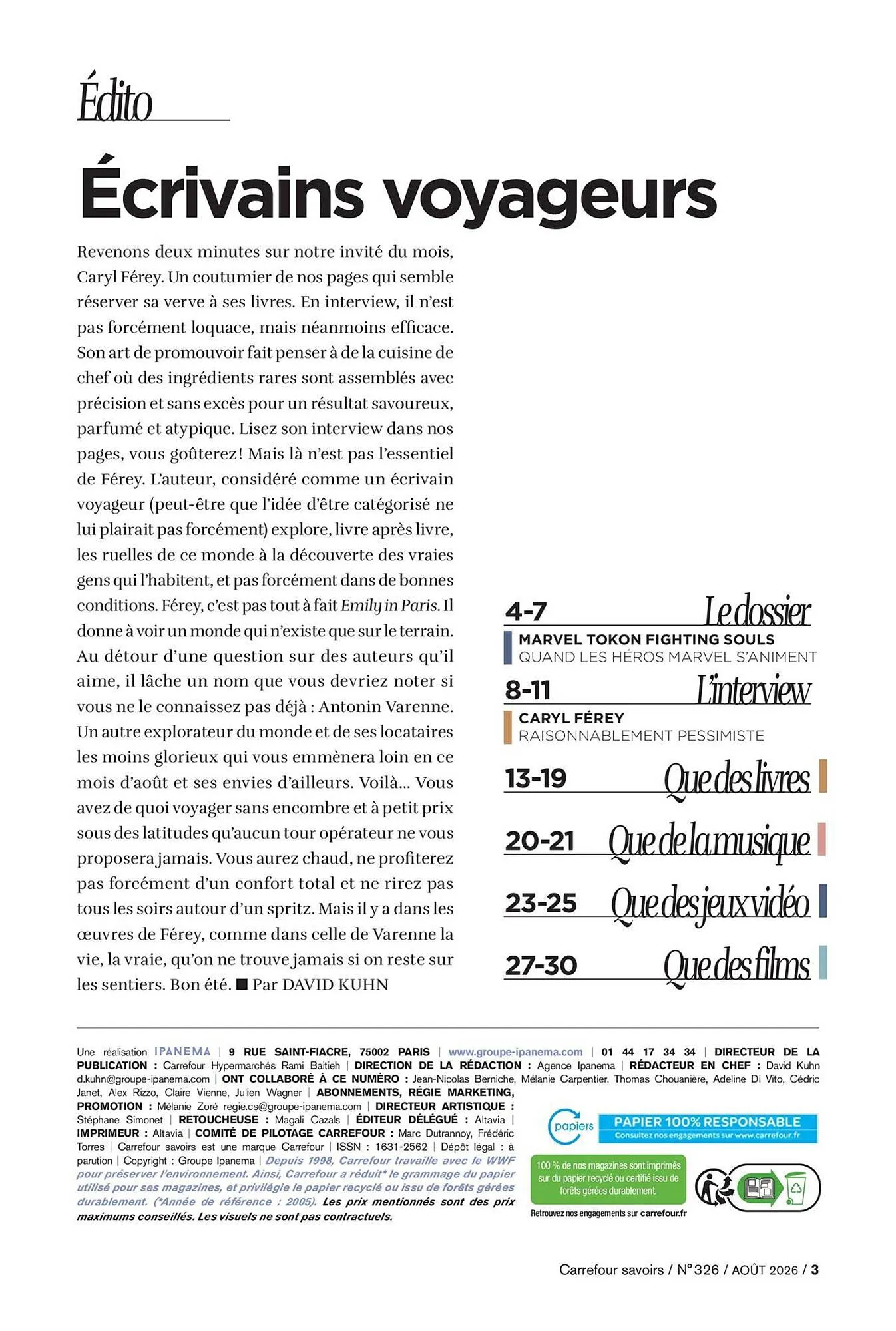 Carrefour SAVOIRS du 3 août au 31 août 2026 - Catalogue page 3