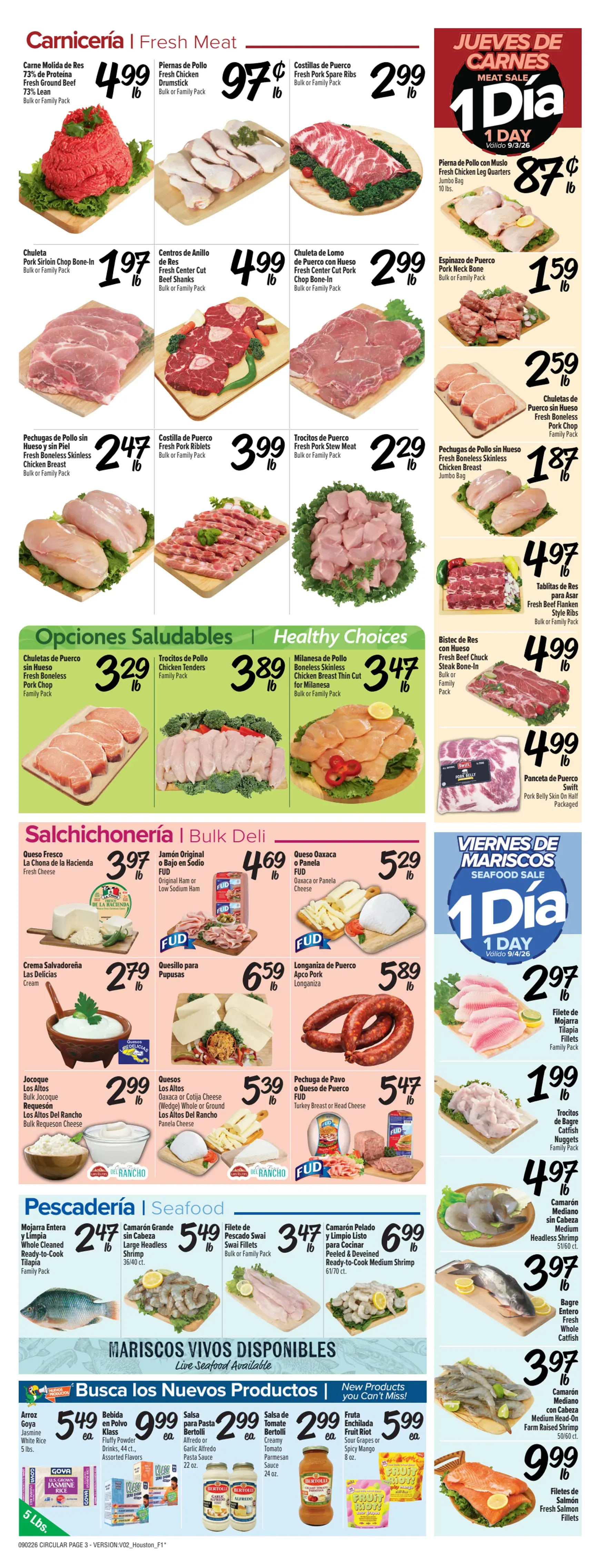 Weekly promotion Fiesta Feliz Día del Trabajo spanning from September 2 to September 8 2026 - Page 3 for Catalogue 365