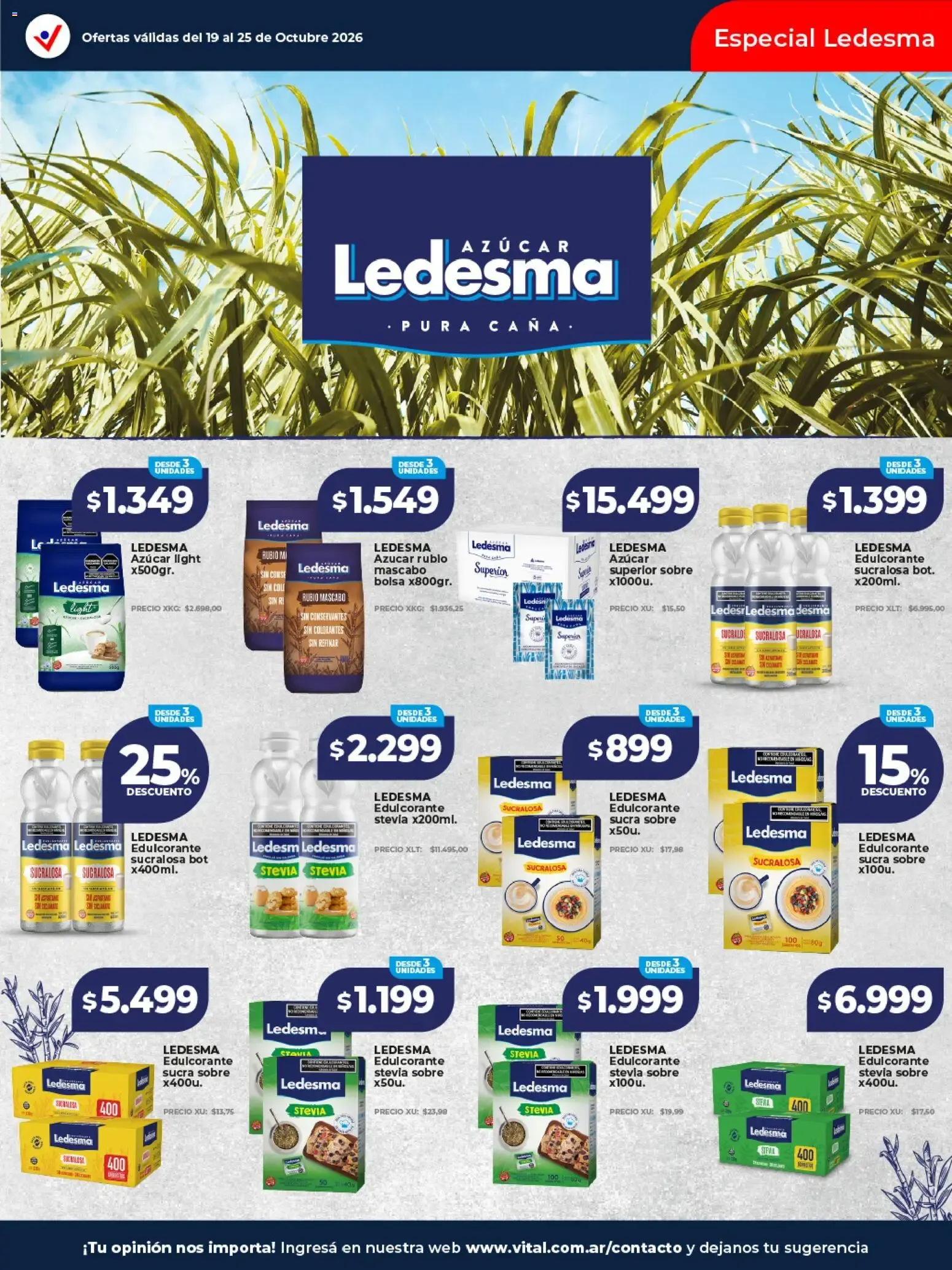Ofertas de Vital - Ofertas || del 19/10/2026 - 25/10/2026 || Catálogo 19 de octubre al 25 de octubre 2026 - Página 25 del catálogo