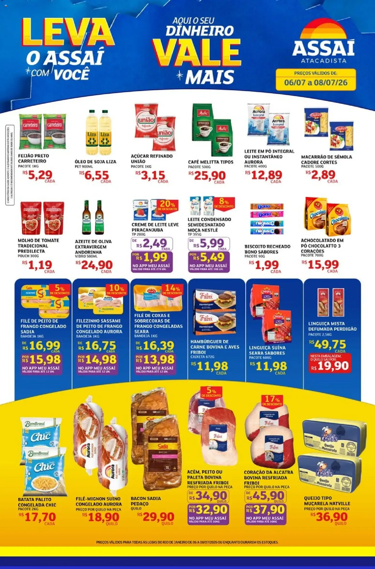 Encarte de Assaí Atacadista ofertas - RJ de 06/07/2026 | Promoções Online 6 de julho até 8 de julho 2026 - Pagina 1