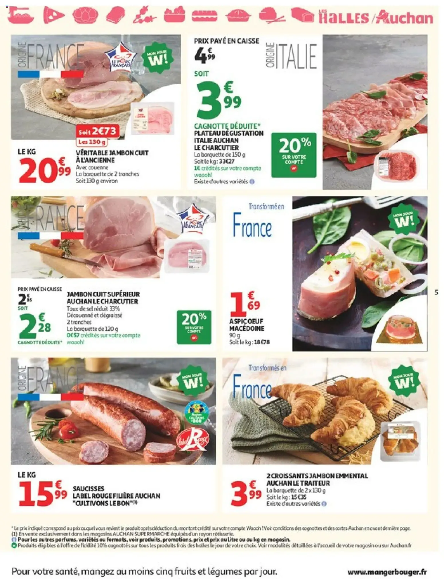 Auchan - Tops, Halles supers à partir du 07/07/2026 - promo en ligne du 7 juillet au 11 juillet 2026 - Catalogue page 5
