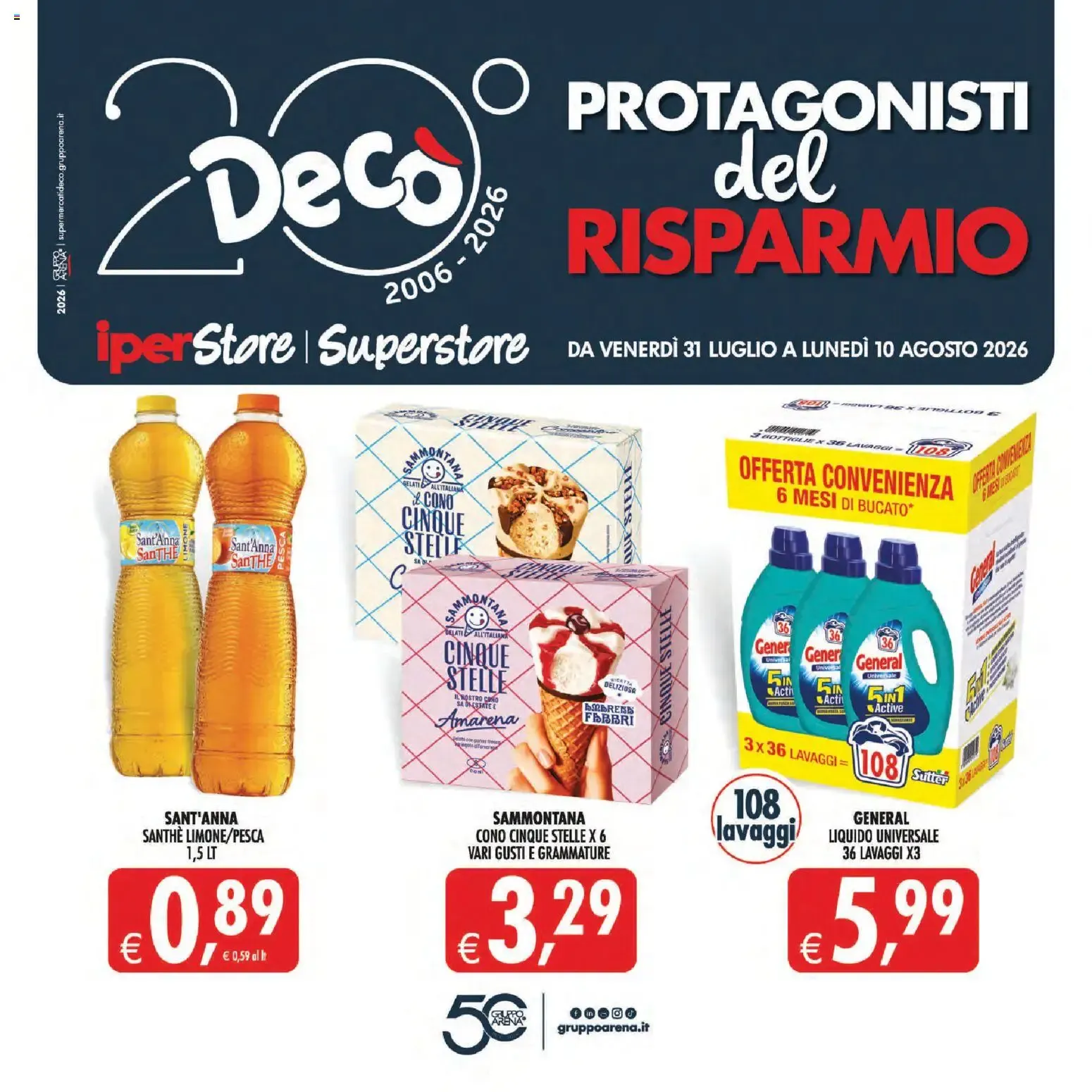 Protagonisti del Risparmio da 31 luglio a 10 agosto di 2026 - Pagina del volantino 1