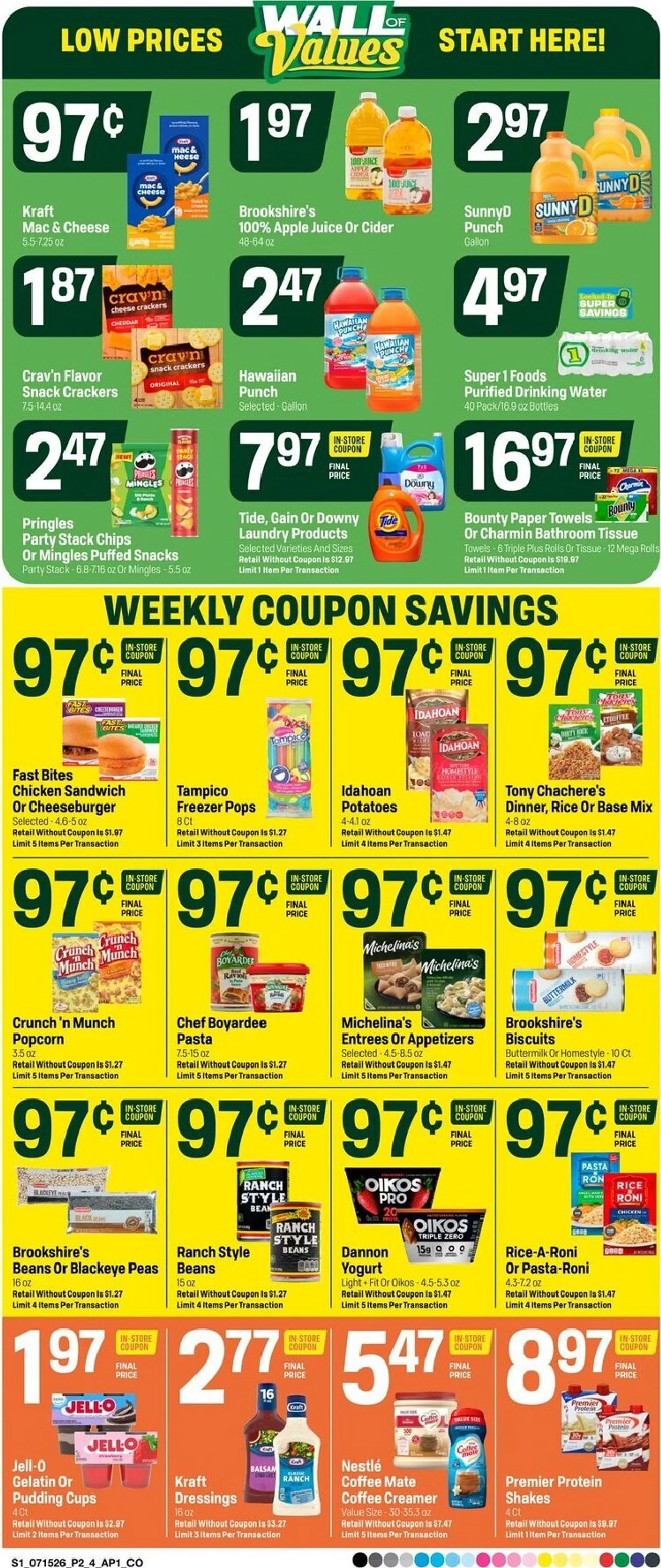 Weekly ad Current Super 1 Foods leaflet valid from Wednesday 07/15/2026 to Tuesday 07/21/2026 from July 15 to July 21 2026 - Page 2