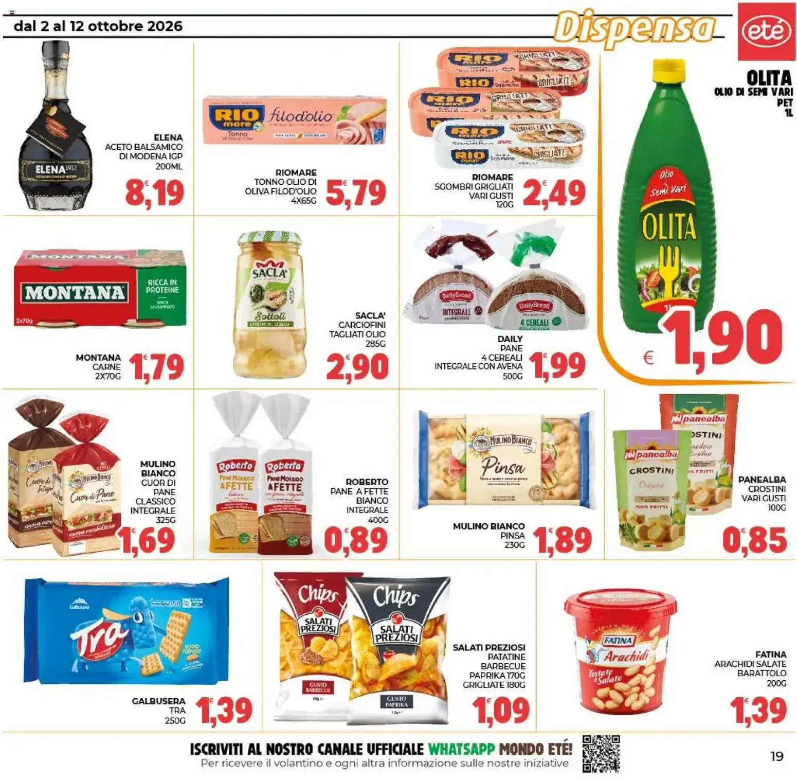 Eté volantino dal 02/10/2026 - online Offerte da 2 ottobre a 12 ottobre di 2026 - Pagina del volantino 19