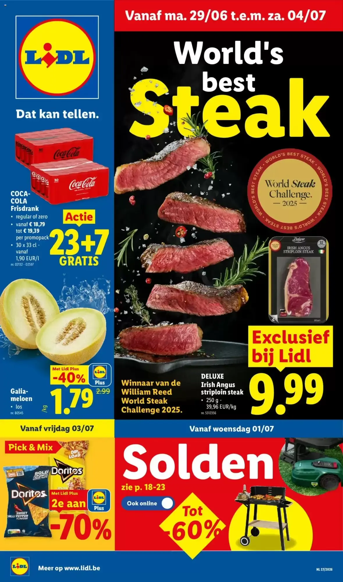 Lidl: World's best Steak y grandes ofertas van 29 juni tot 4 juli 2026 - folder pagina 1