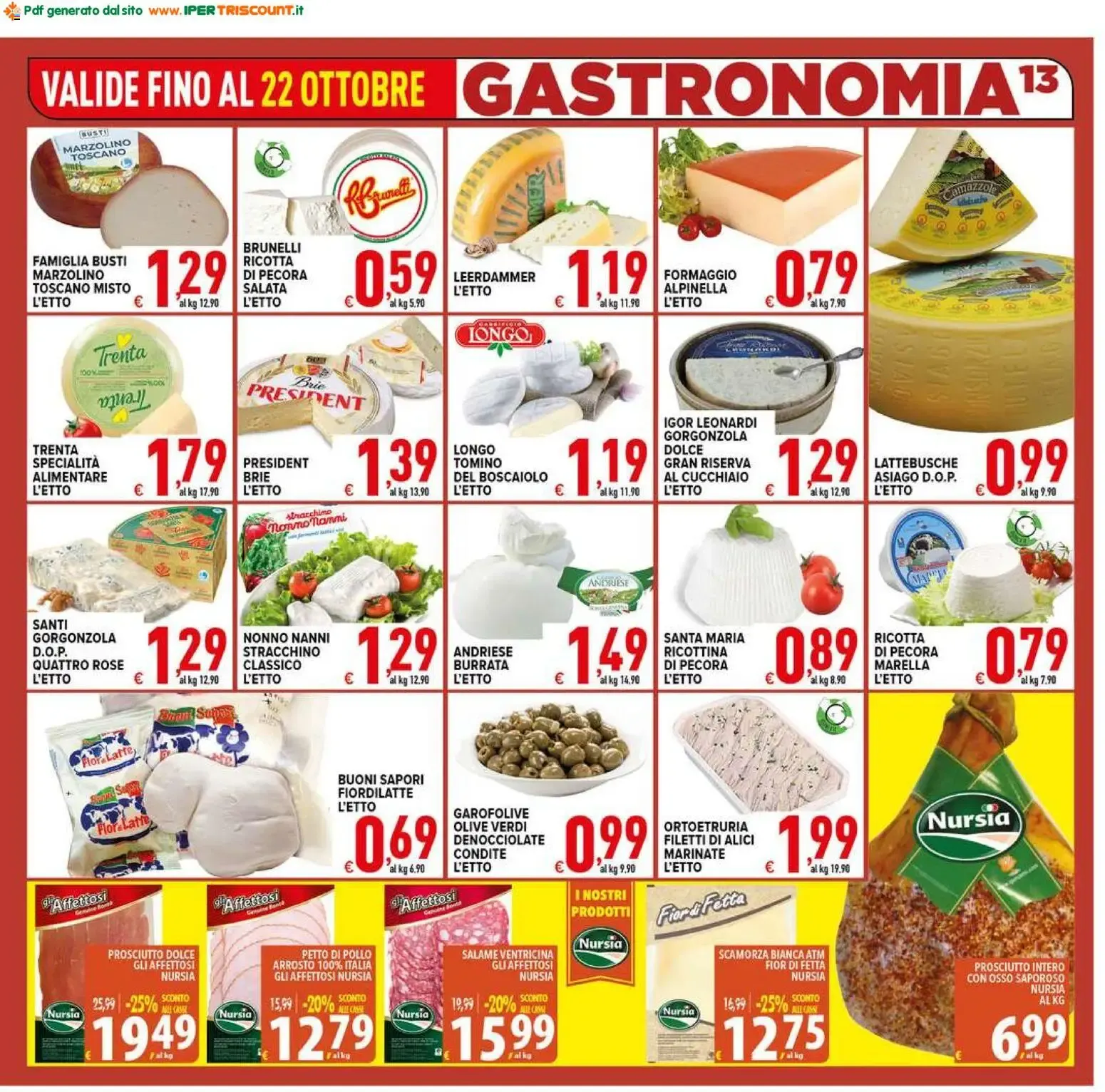 Ipertriscount volantino dal 14/10/2026 - online Offerte da 14 ottobre a 22 ottobre di 2026 - Pagina del volantino 13