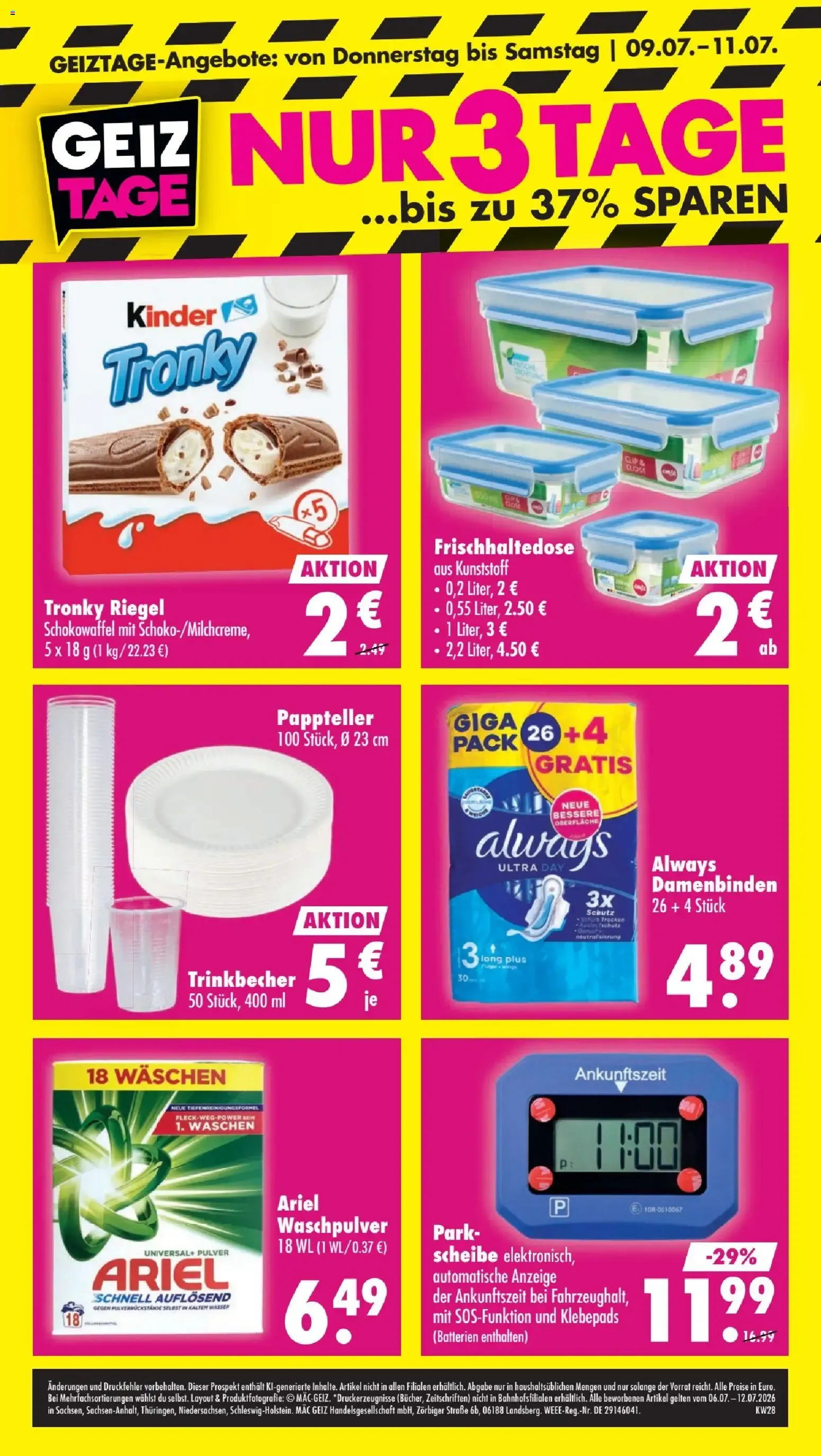 Mäc Geiz Dein Discounter von 6. Juli bis 12. Juli 2026 - Prospekt seite 12
