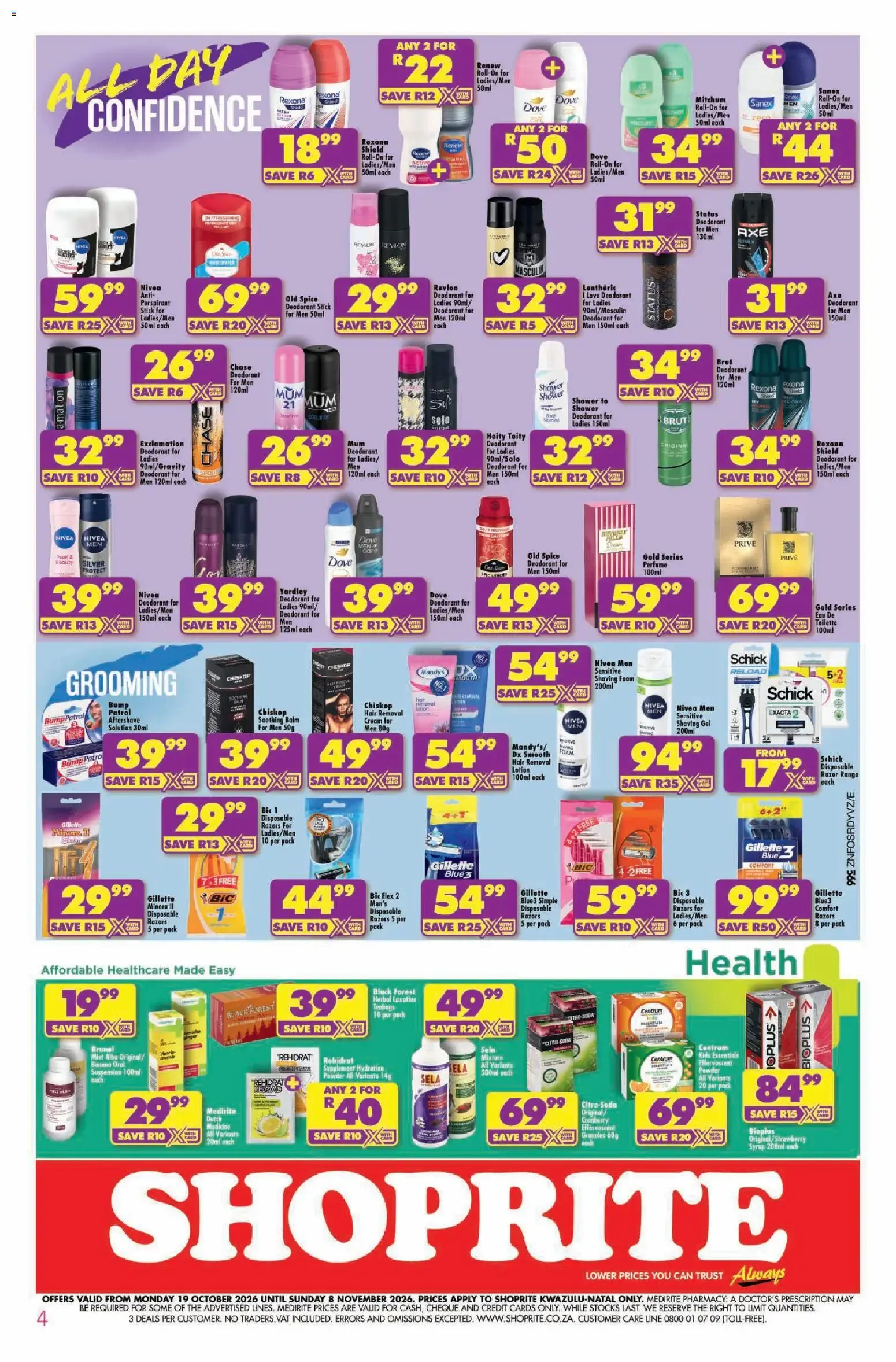 Shoprite Hair and Beauty (19/10/2026 - 08/11/2026) → Online Catalogue from 19 October to 8 November 2026 - Catalogue Page 4