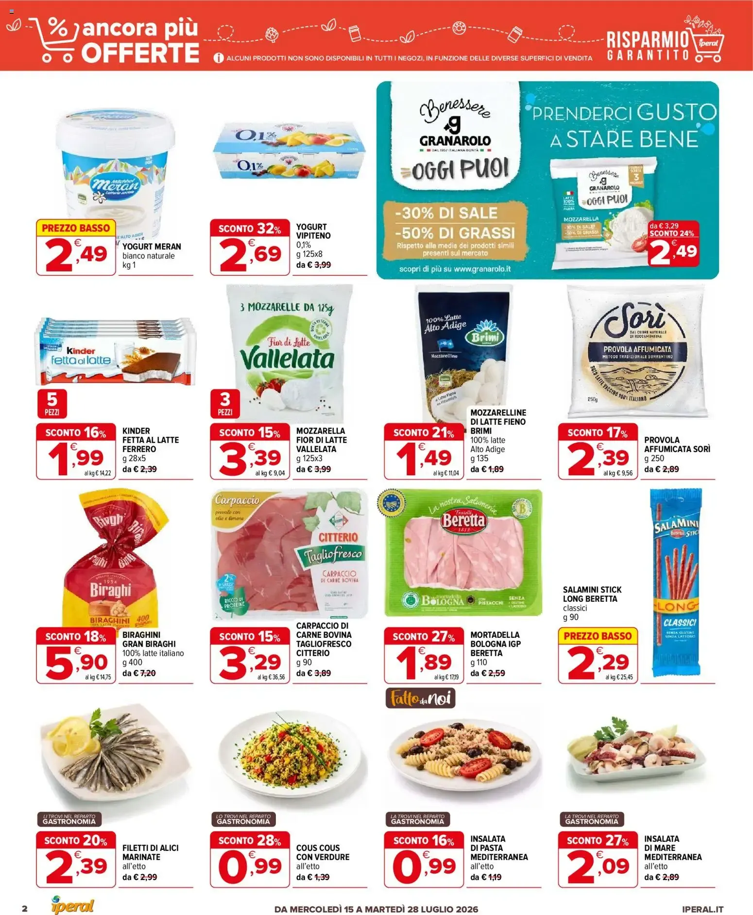 Nuovo Iperal volantino Ancora Più Offerte dal 15/07/2026 > offerte anteprima 🛍️ da 15 luglio a 28 luglio di 2026 - Pagina del volantino 2