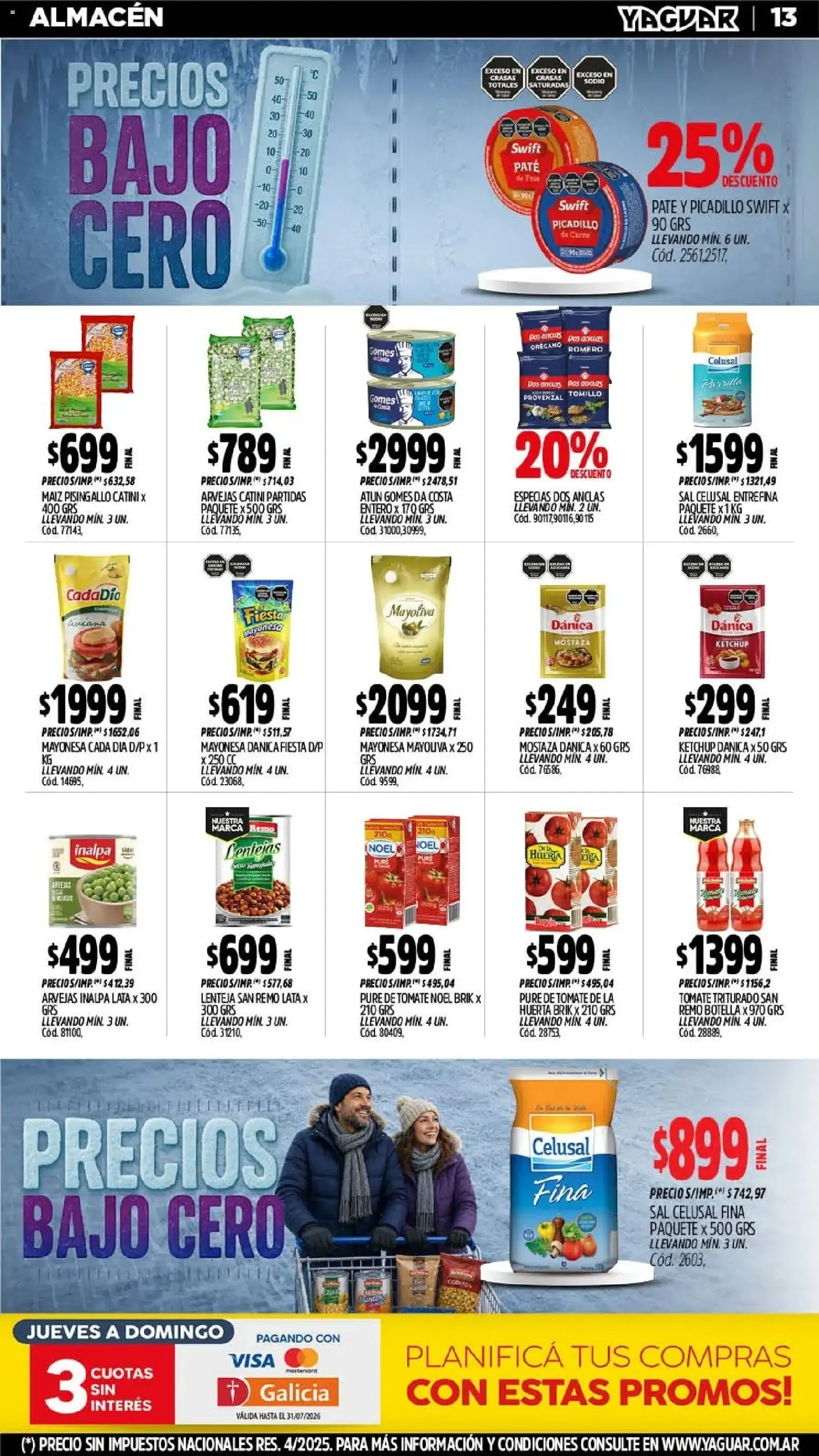 Ofertas de Yaguar - Precios Bajo Cero 20 de julio al 26 de julio 2026 - Página 12 del catálogo