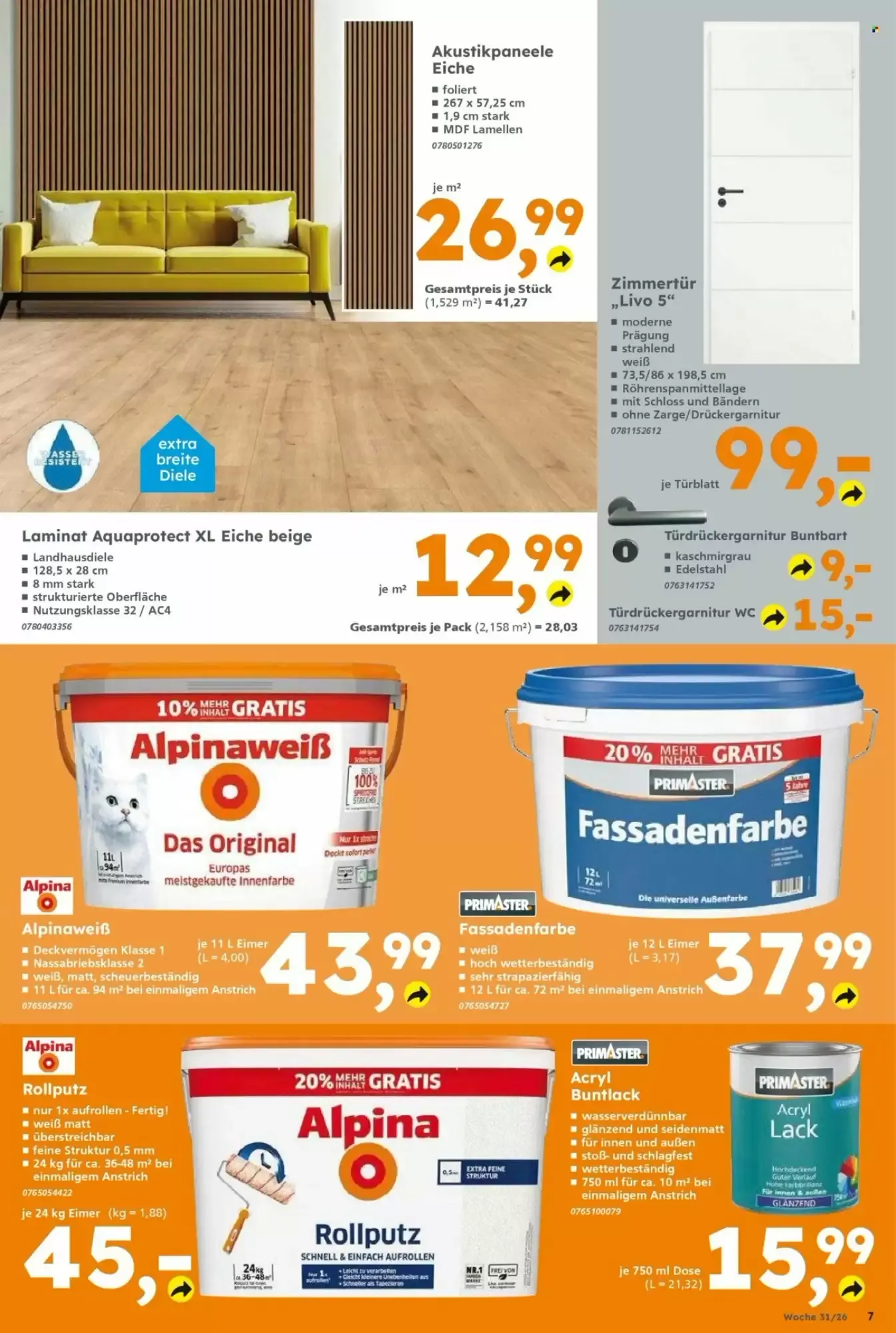 Globus Baumarkt Prospekt woche 31 von 27. Juli bis 1. August 2026 - Prospekt seite 7