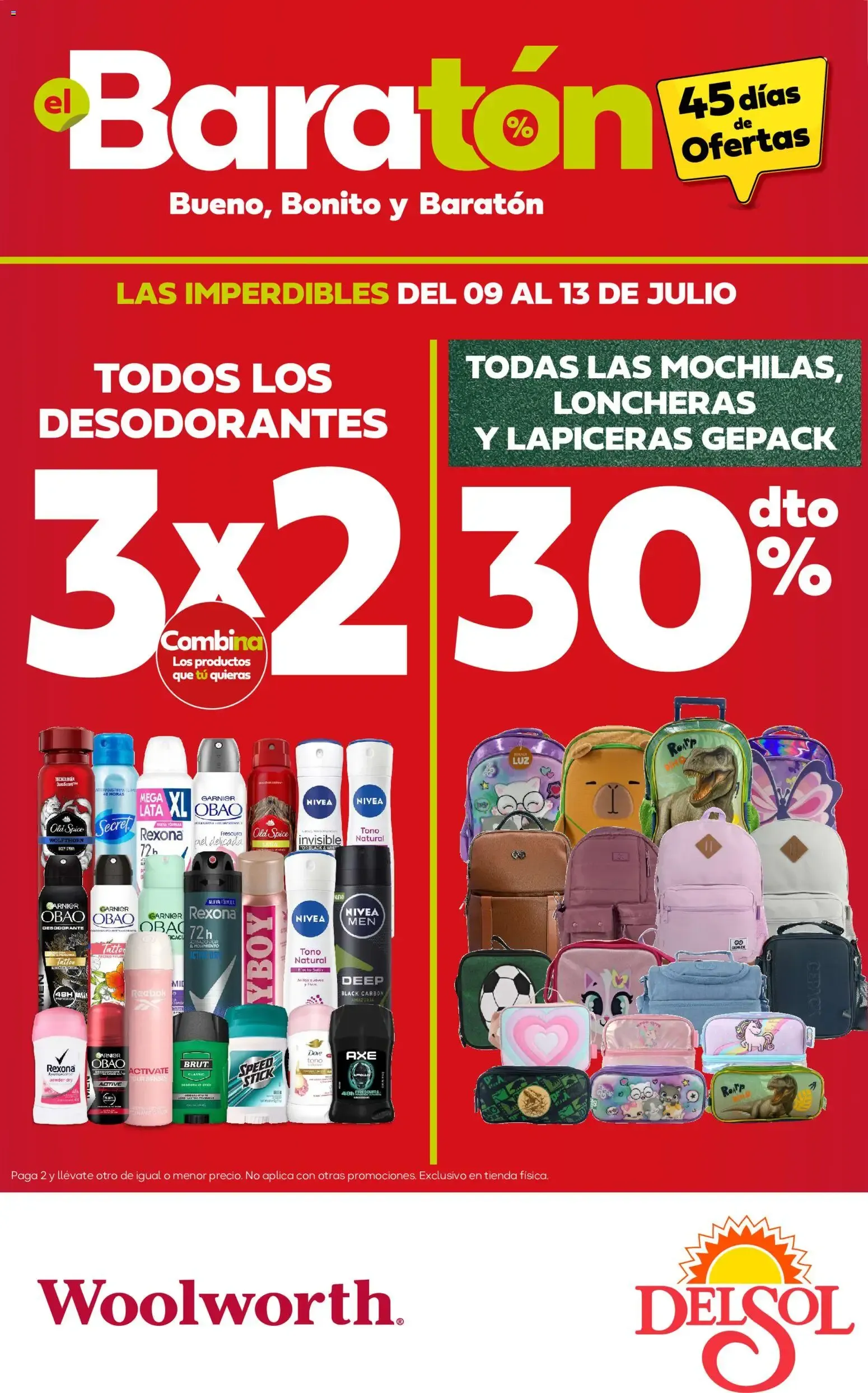 Catálogo de Del Sol y Woolworth catálogo Bueno, Bonito y Baratón (09/07/2026 - 13/07/2026) - catálogo en línea 9 de julio al 13 de julio 2026 - Pagina 1