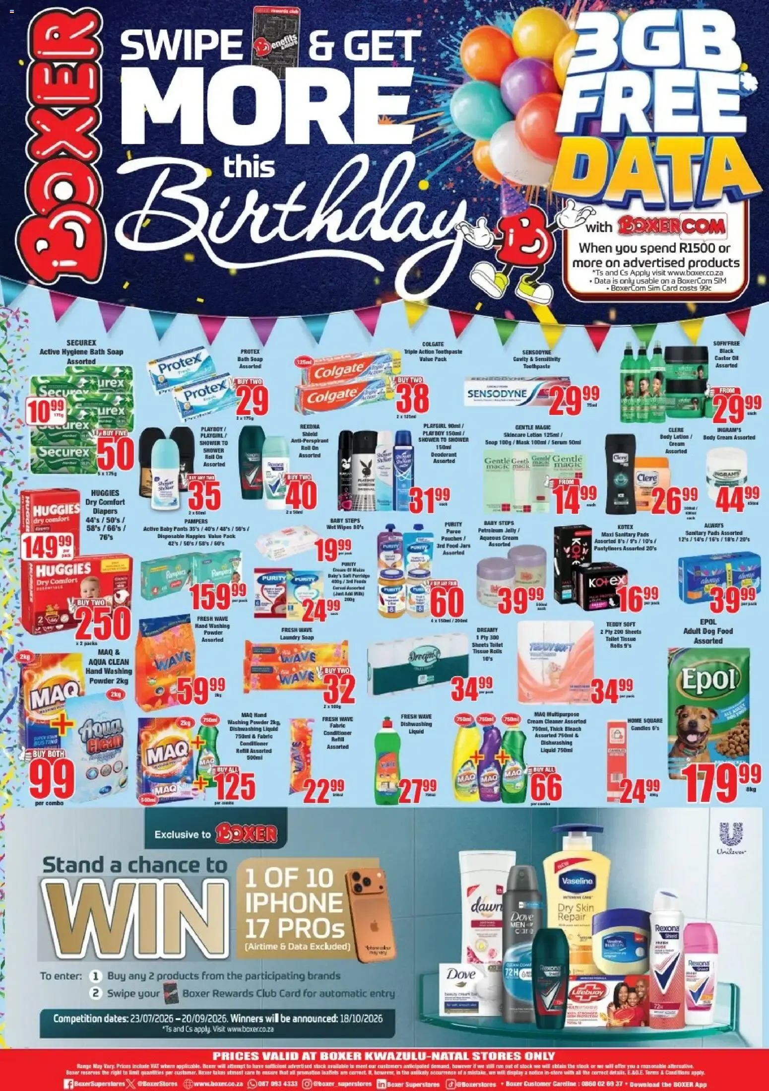 Boxer: Swipe & Get More this Birthday from 11 August to 23 August 2026 - Catalogue Page 8