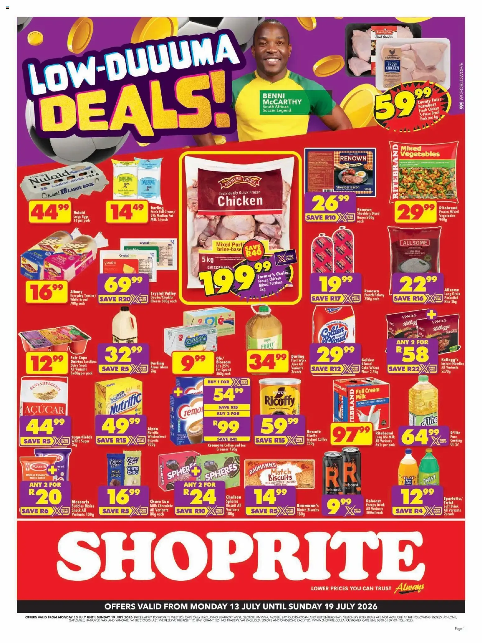 Shoprite - Western Cape - Low Price Lowduuuma (13/07/2026 - 19/07/2026) → Online Catalogue from 13 July to 19 July 2026 - Catalogue Page 1