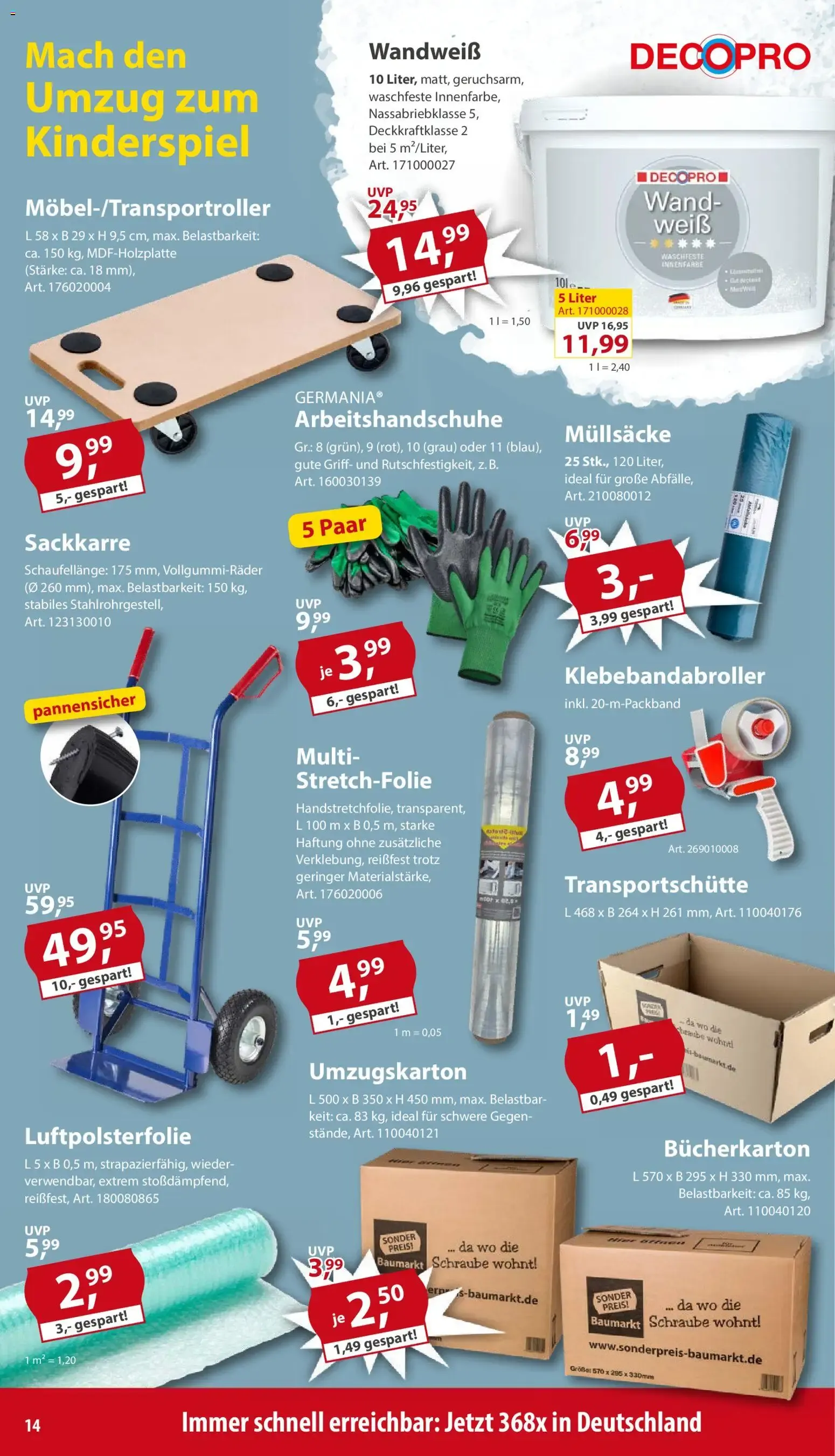 Sonderpreis Baumarkt Prospekt (ab 13.06.2026) zum Blättern von 13. Juni bis 19. Juni 2026 - Prospekt seite 14