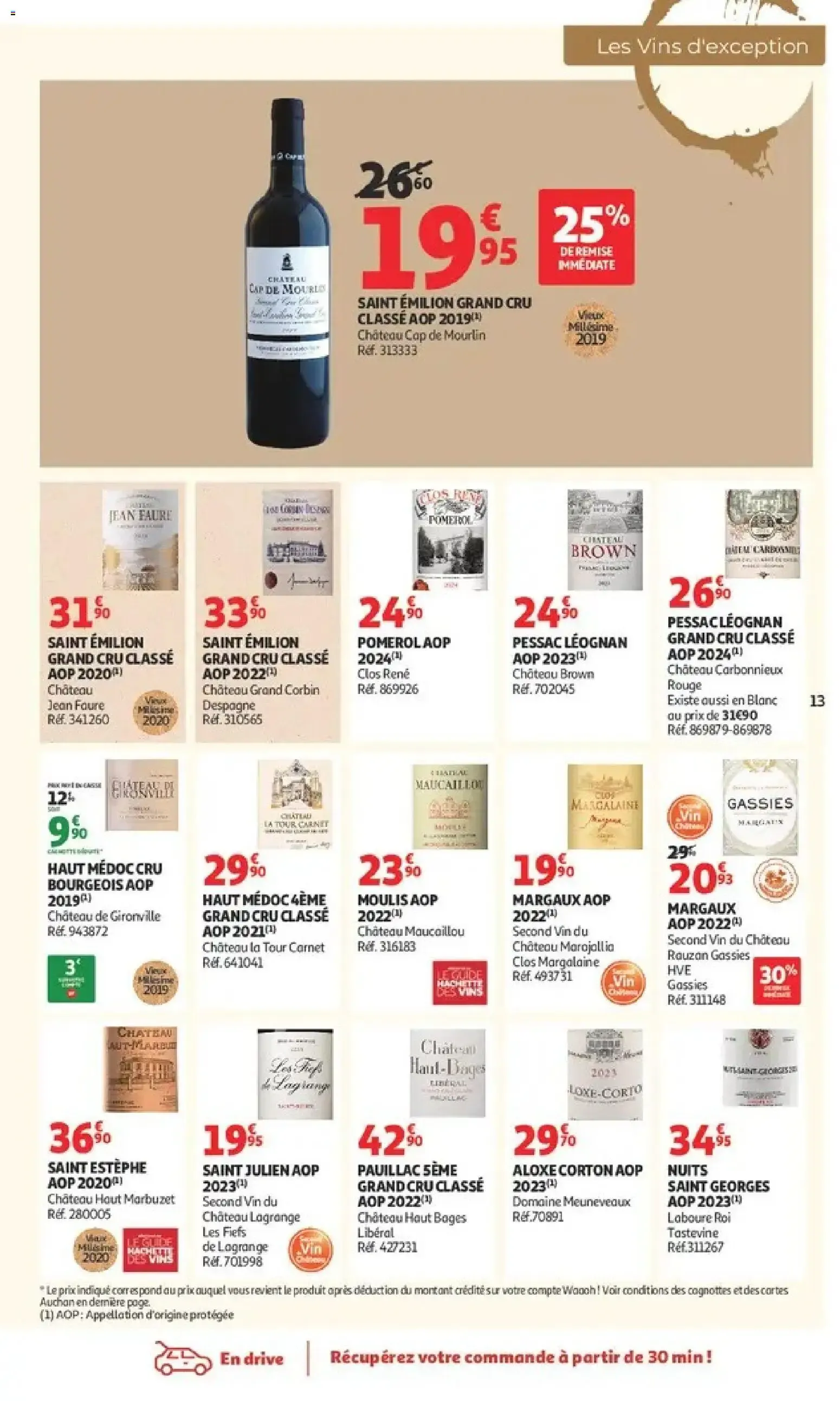Auchan - Foire aux vins à partir du 25/09/2026 - promo en ligne du 25 septembre au 10 octobre 2026 - Catalogue page 13