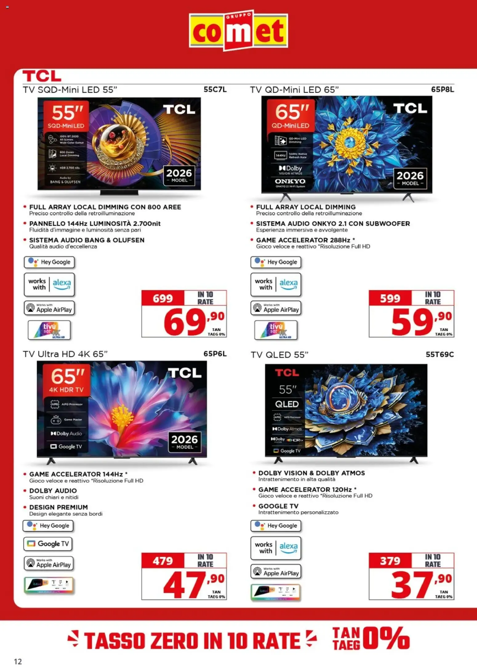 Nuovo Comet volantino Audio Video dal 09/10/2026 > offerte anteprima 🛍️ da 9 ottobre a 28 ottobre di 2026 - Pagina del volantino 12