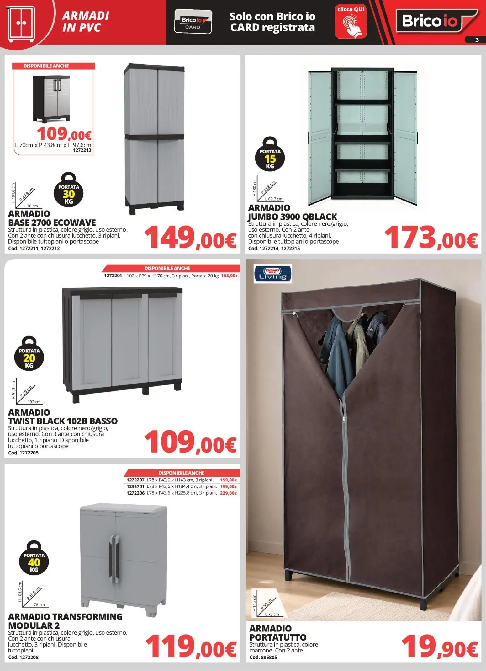 Nuovo Brico io volantino Sistemazione dal 28/09/2026 > offerte anteprima 🛍️ da 28 settembre a 2 novembre di 2026 - Pagina del volantino 3