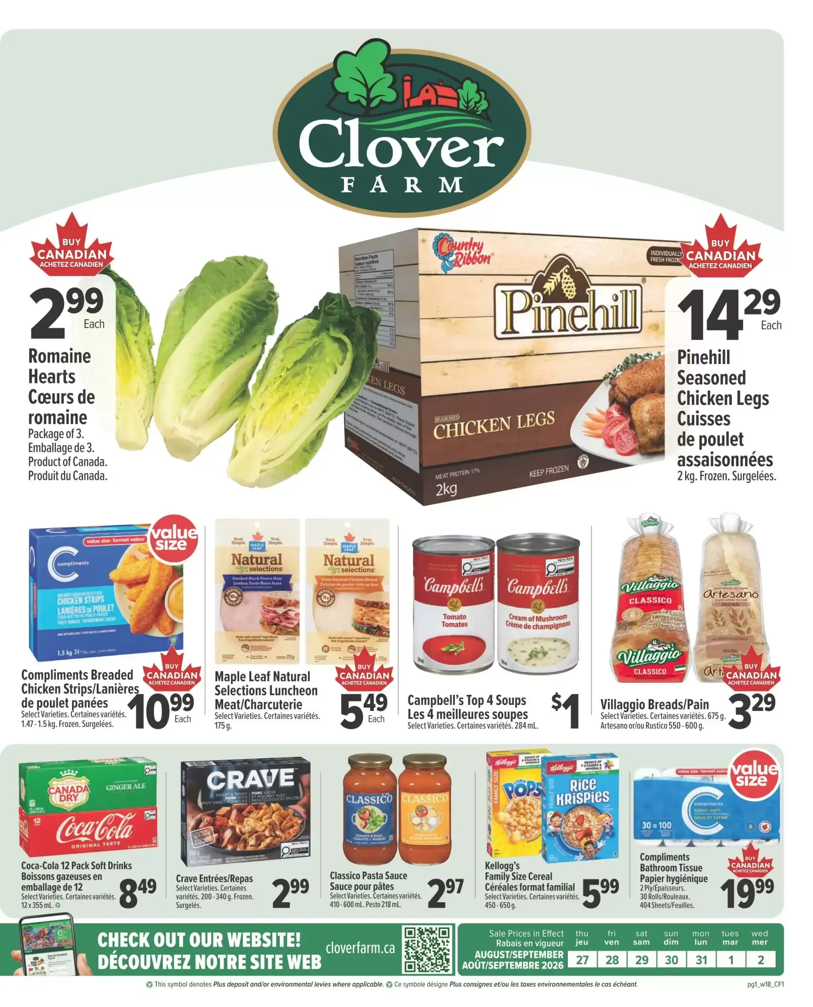 Clover Farm flyer week 35 from August 27 to September 2 2026 - flyer page 1