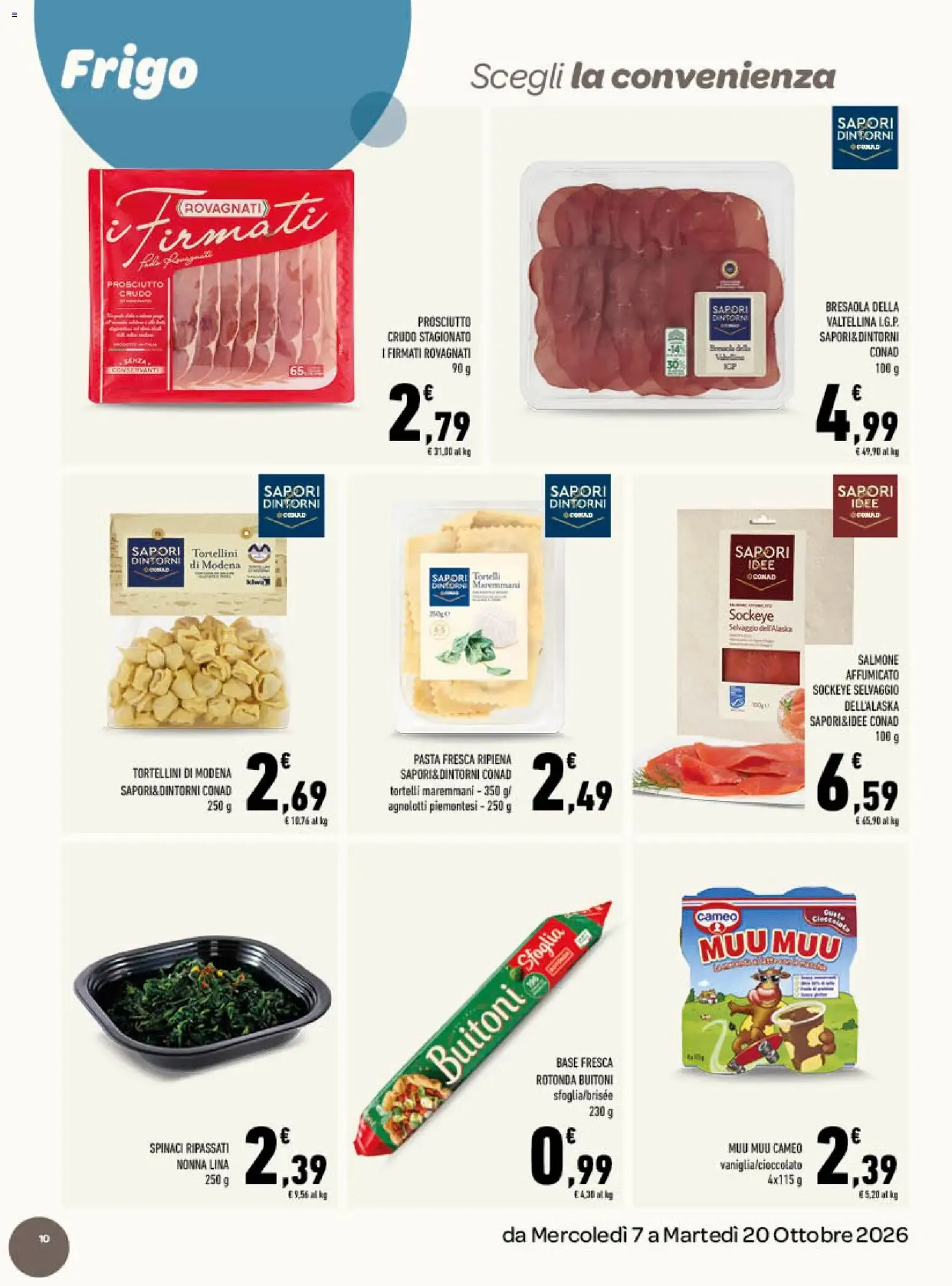 Conad Tuday - Speciale Lazio da 7 ottobre a 20 ottobre di 2026 - Pagina del volantino 10