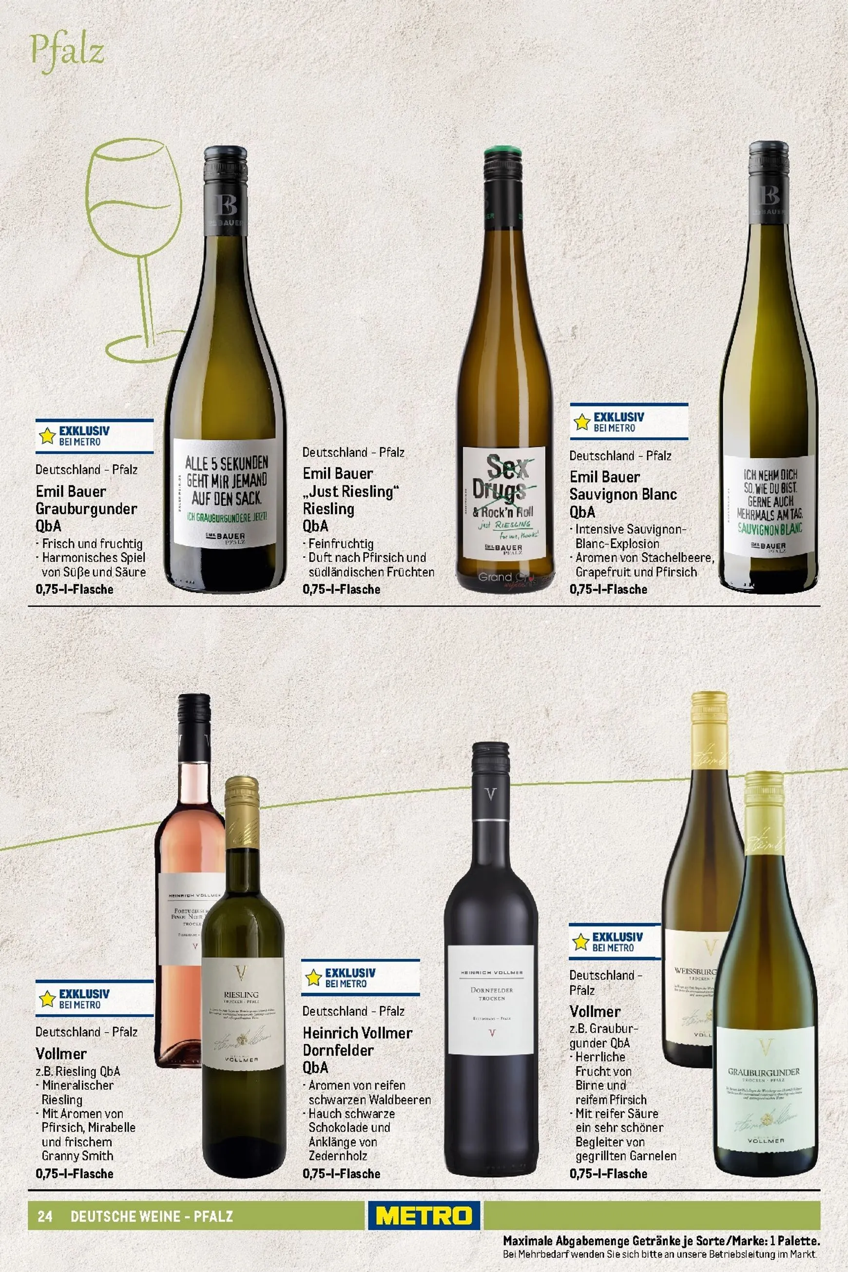 Sortimentskatalog Wein und Sekt für die perfekte Weinkarte von 1. November bis 30. September 2026 - Prospekt seite 25