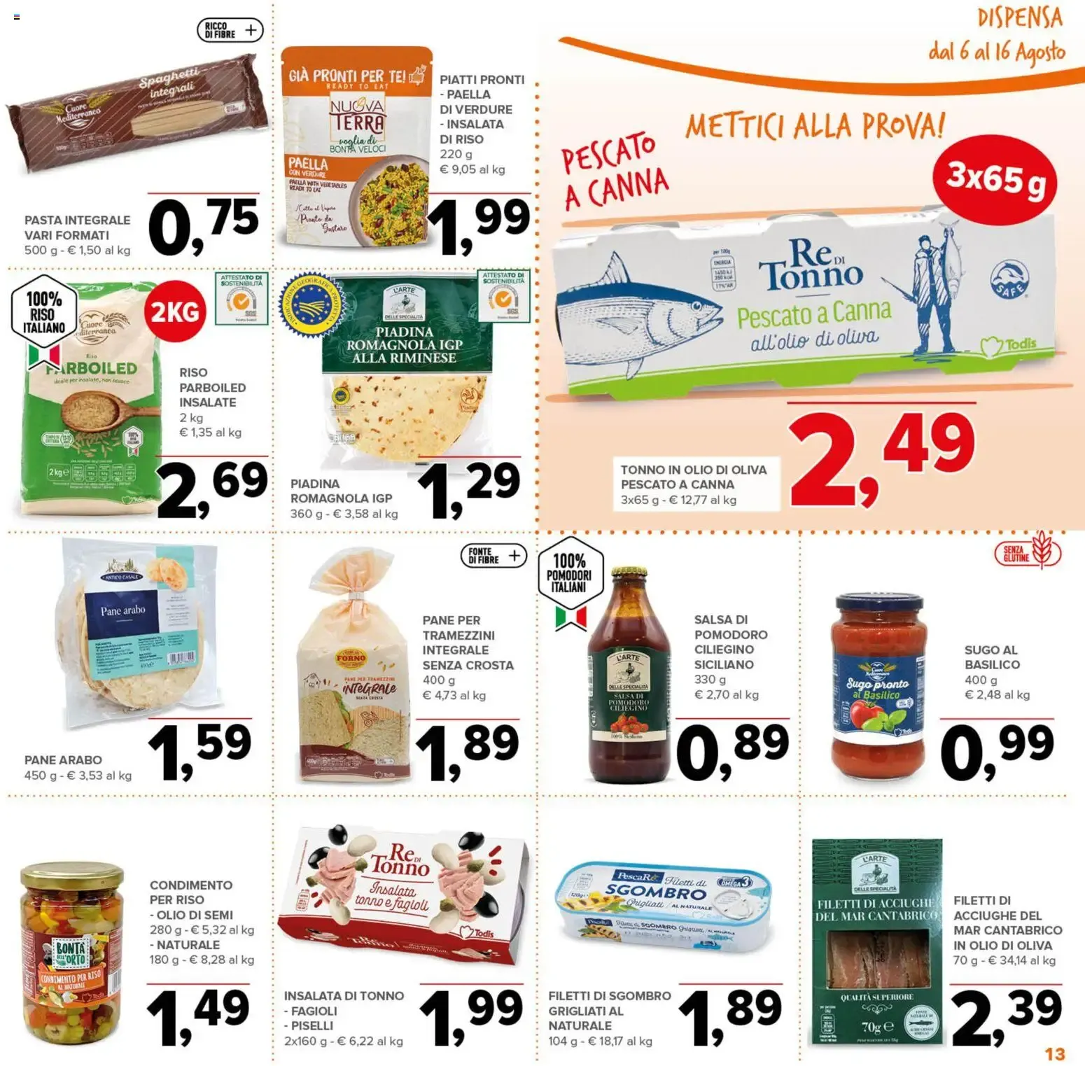 Nuovo Todis volantino Lazio dal 06/08/2026 > offerte anteprima 🛍️ da 6 agosto a 16 agosto di 2026 - Pagina del volantino 13