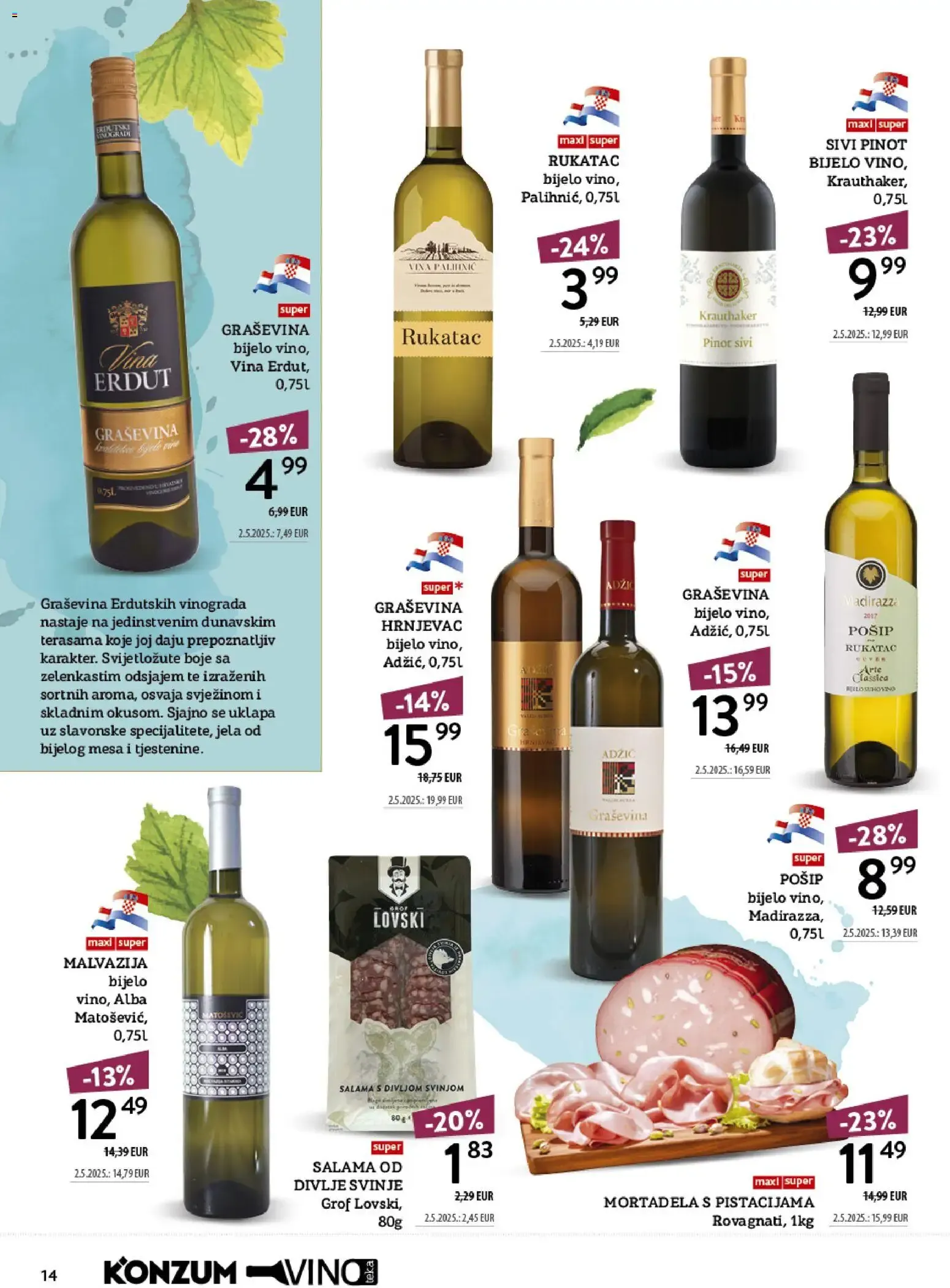 Katalog Konzum Katalog Vino od 12. listopada do 25. listopada 2026. - Pregled Stranica 14