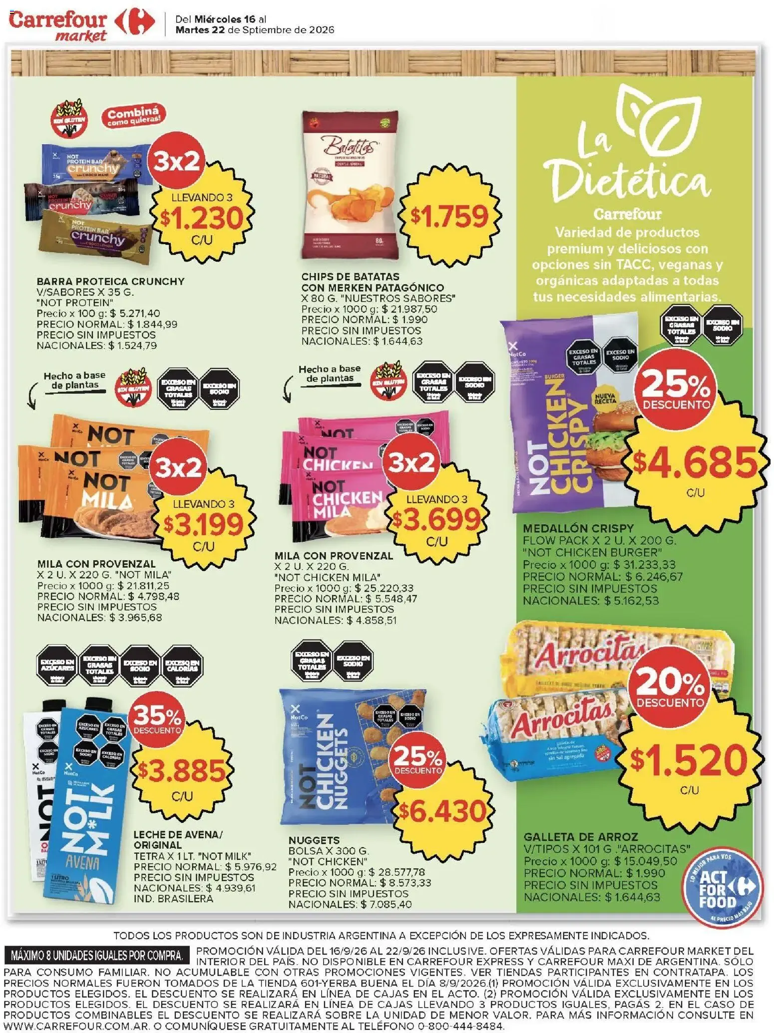 Ofertas de Carrefour Ofertas || del 16/09/2026 - 22/09/2026 || Promociones 16 de septiembre al 22 de septiembre 2026 - Página 51 del catálogo