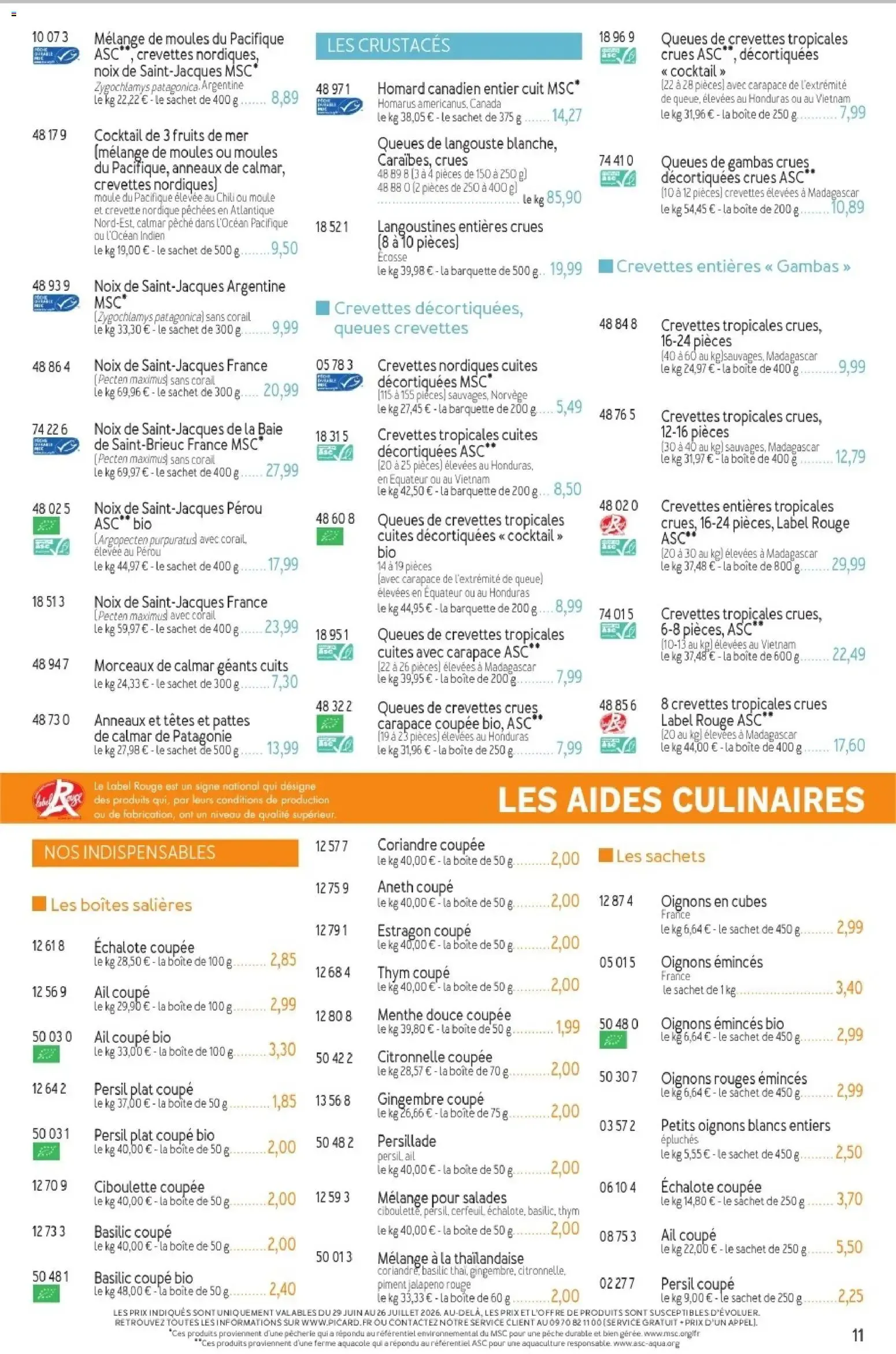 Picard - Catalogue Trimestriel à partir du 29/06/2026 - promo en ligne du 29 juin au 13 septembre 2026 - Catalogue page 10