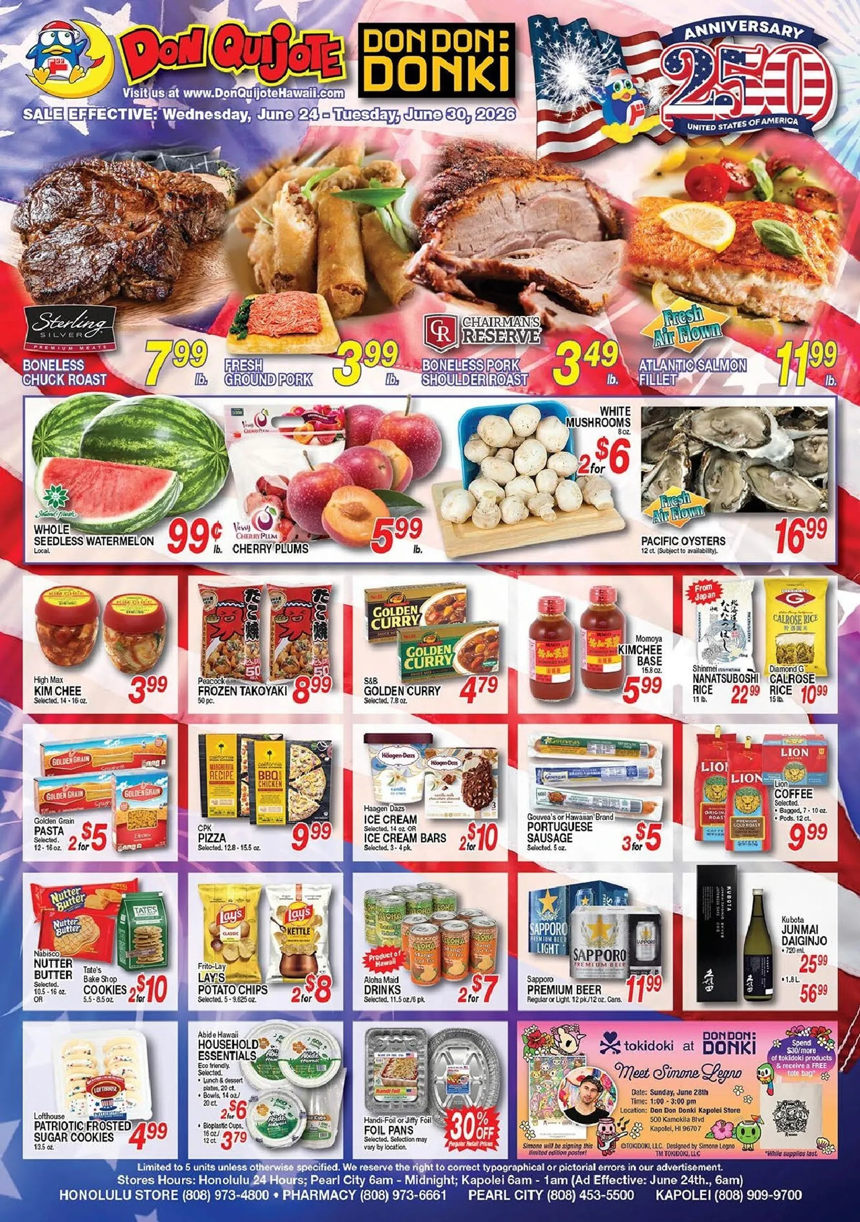 Weekly ad Current Don Quijote leaflet valid from Wednesday 06/24/2026 to Tuesday 06/30/2026 from June 24 to June 30 2026 - Page 1