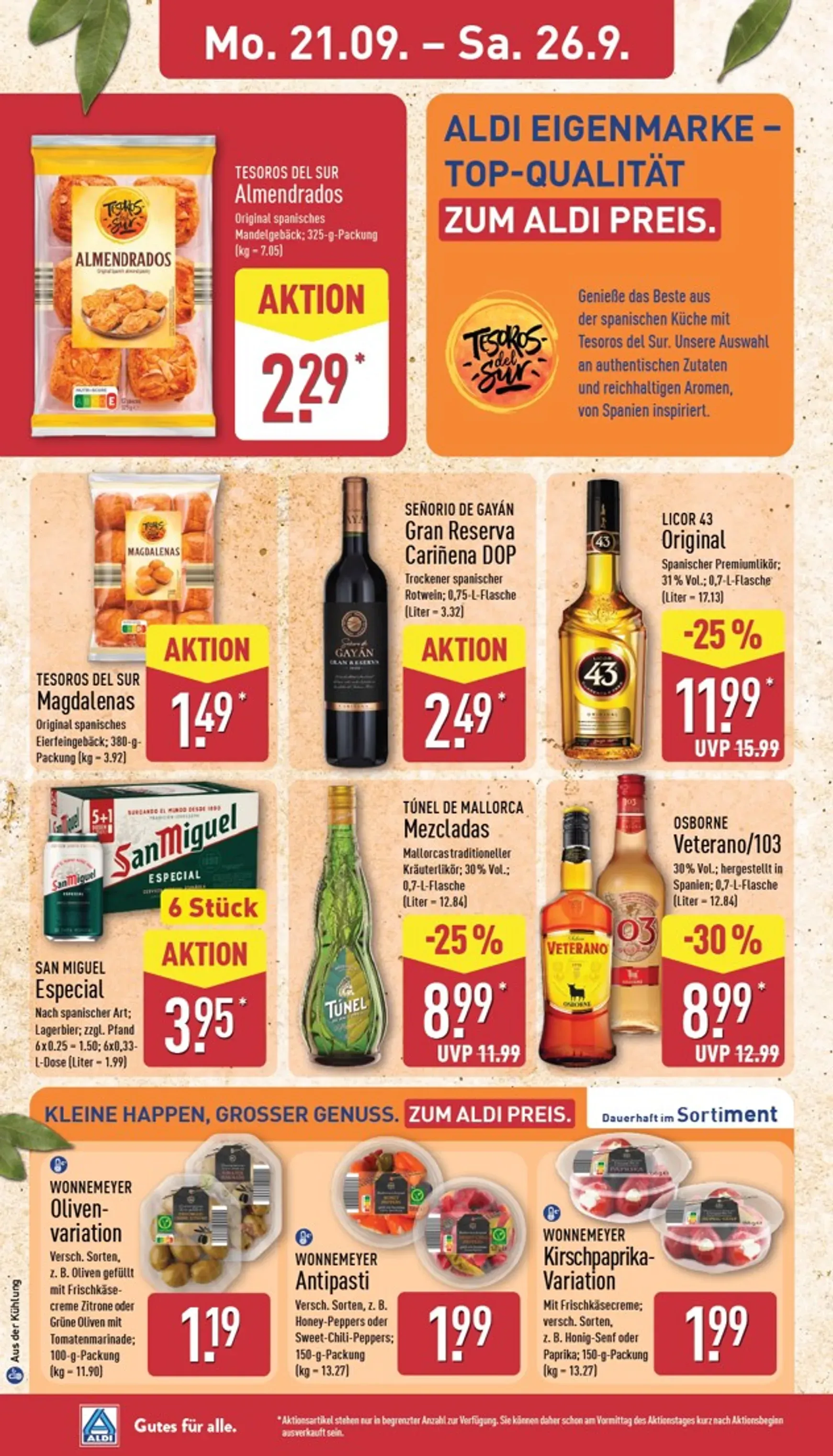 Gutes für alle. Zum ALDI Preis. von 21. September bis 26. September 2026 - Prospekt seite 12