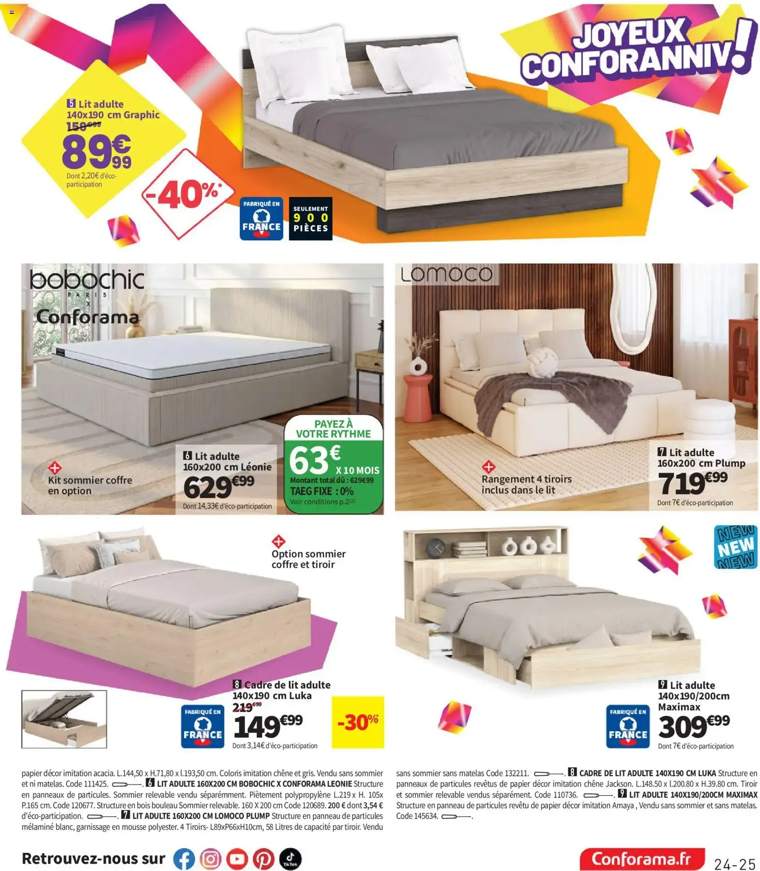 Conforama catalogue à partir du 25/08/2026 - promo en ligne du 25 août au 28 septembre 2026 - Catalogue page 25