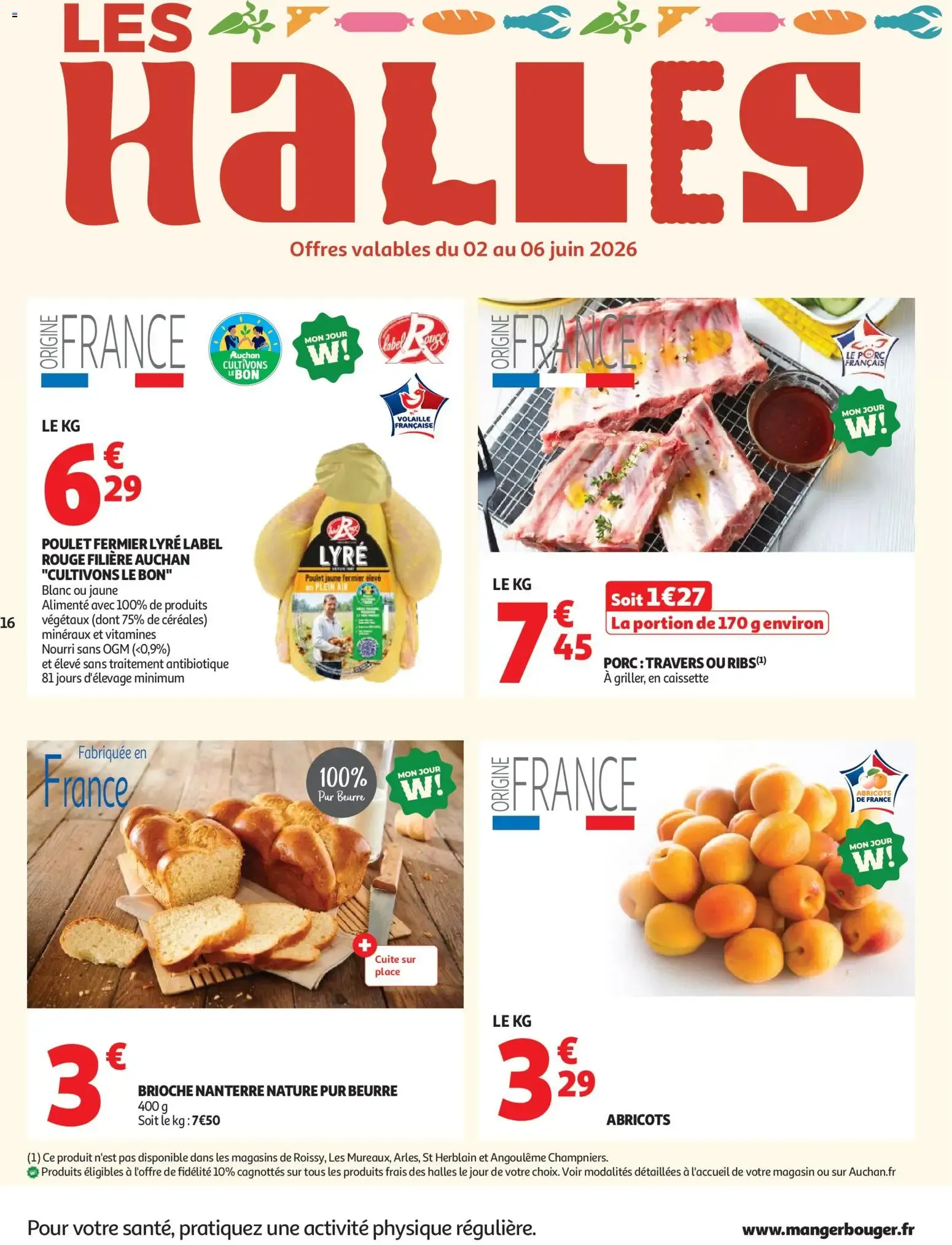 Auchan - Tous dans le match, pros des bons plans du 2 juin au 14 juin 2026 - Catalogue page 16