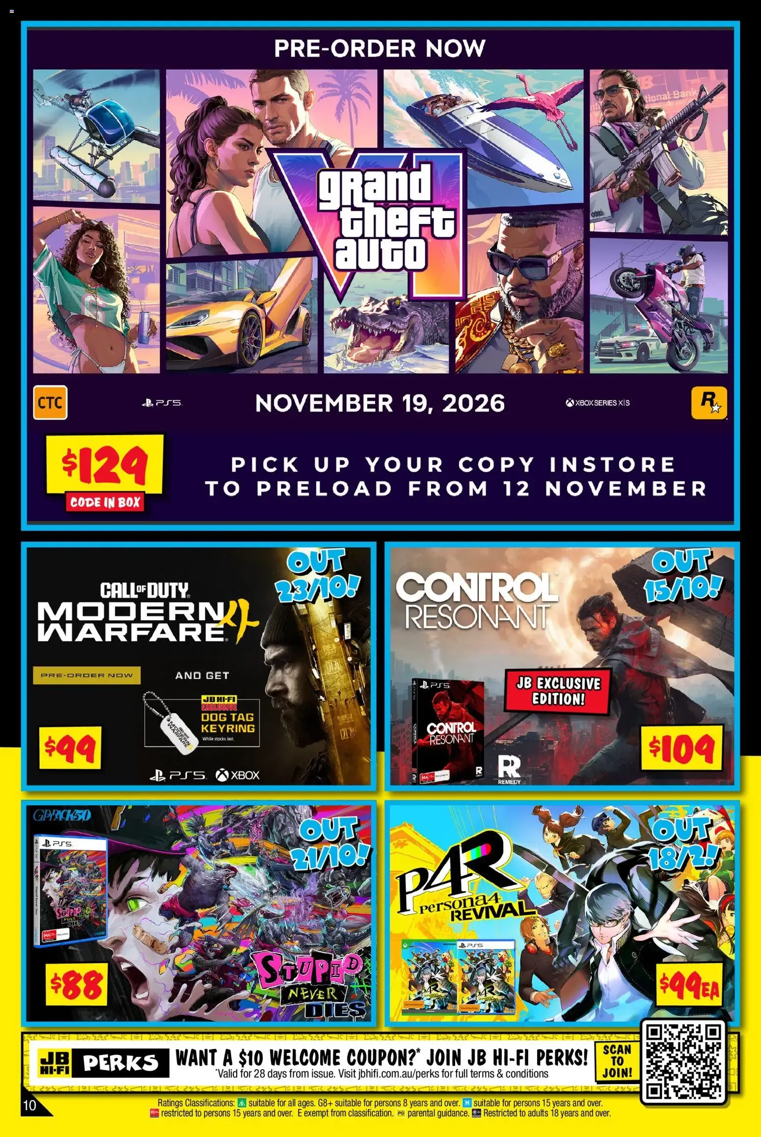 JB Hi-Fi catalogue Mega Gaming Sale - 24/09/2026 > weekly / monthly specials - Catalogue valid from 24 September to 11 October 2026 - page 10