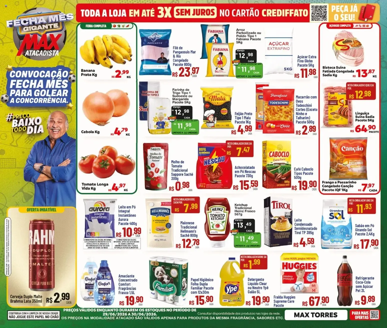 Encarte de Max Atacadista ofertas Fecha Mes de 29/06/2026 | Promoções Online 29 de junho até 30 de junho 2026 - Pagina 1