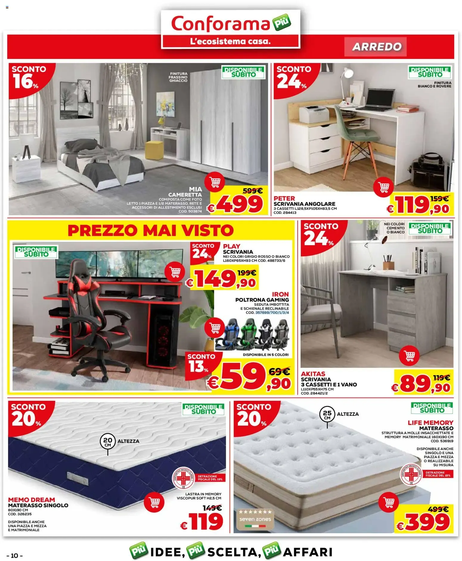 Nuovo Conforama volantino dal 24/08/2026 > offerte anteprima 🛍️ da 24 agosto a 20 settembre di 2026 - Pagina del volantino 10